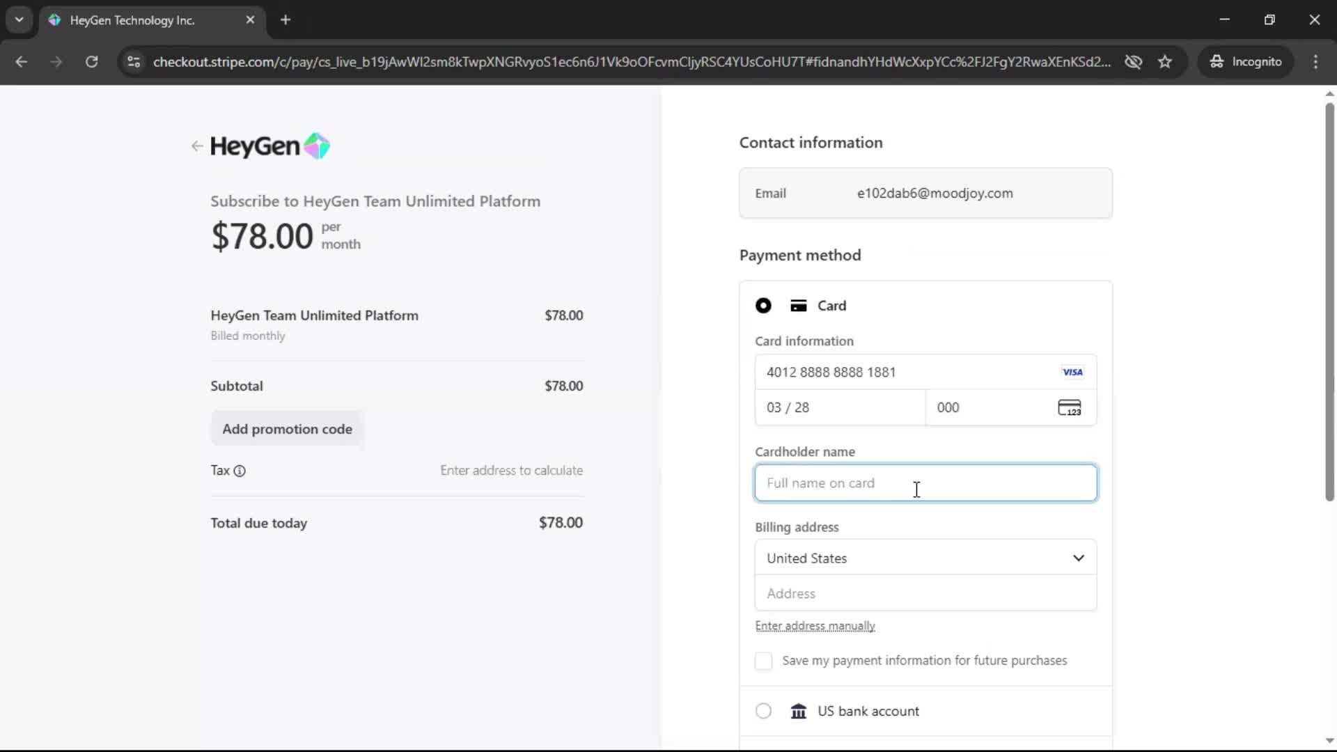 Upgrading your account screenshot