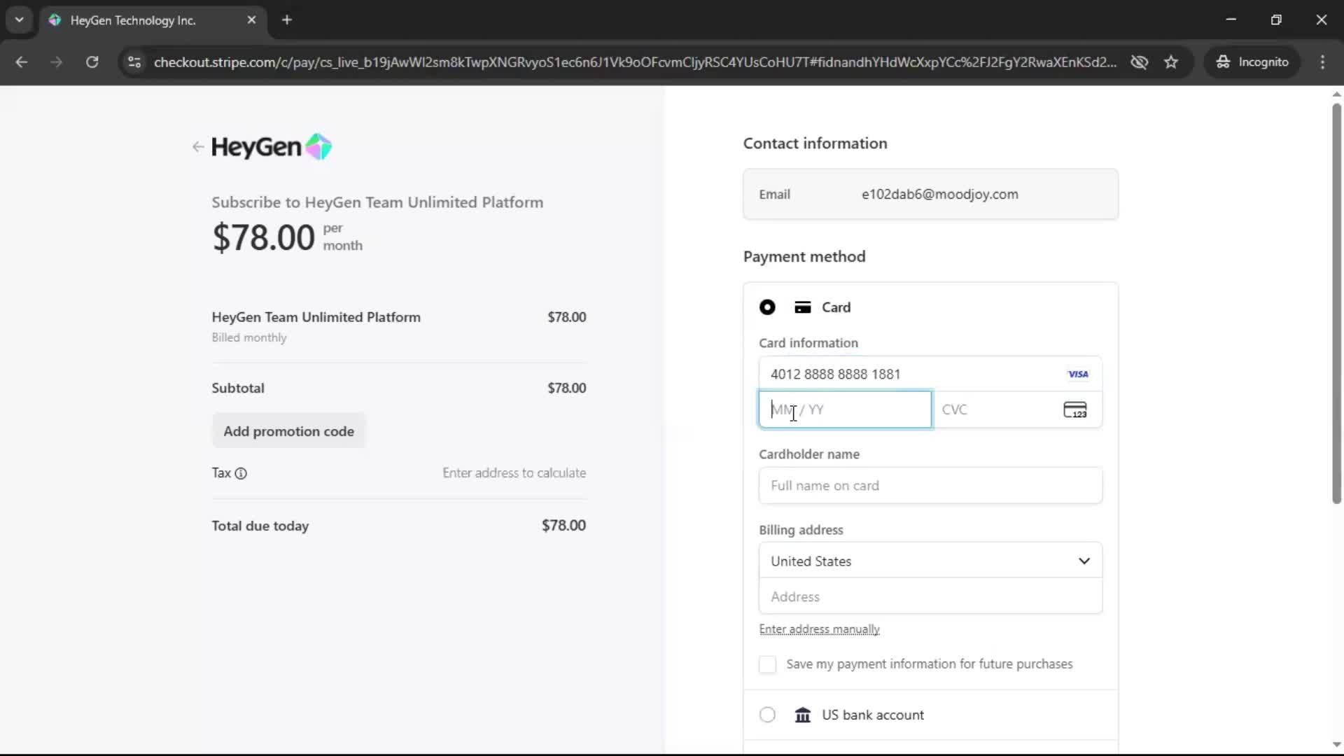 Upgrading your account screenshot