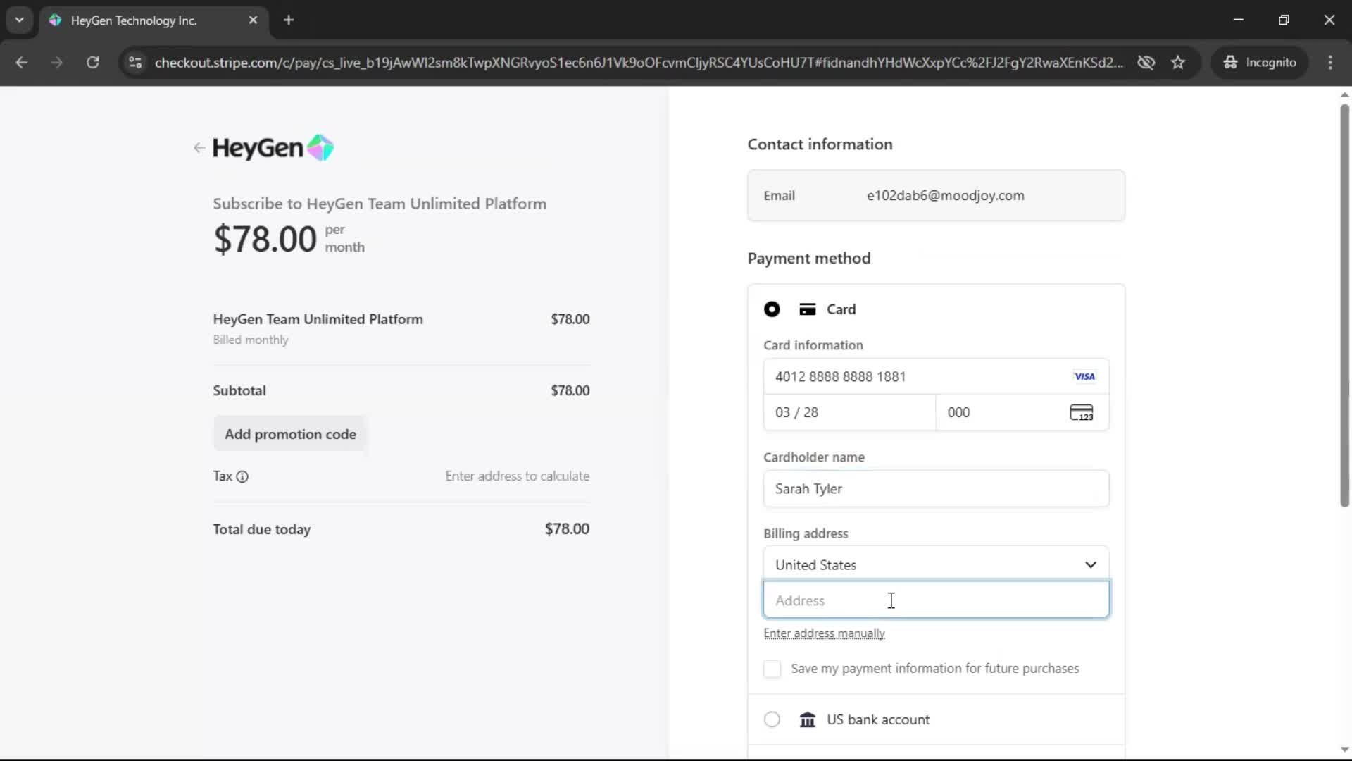 Upgrading your account screenshot