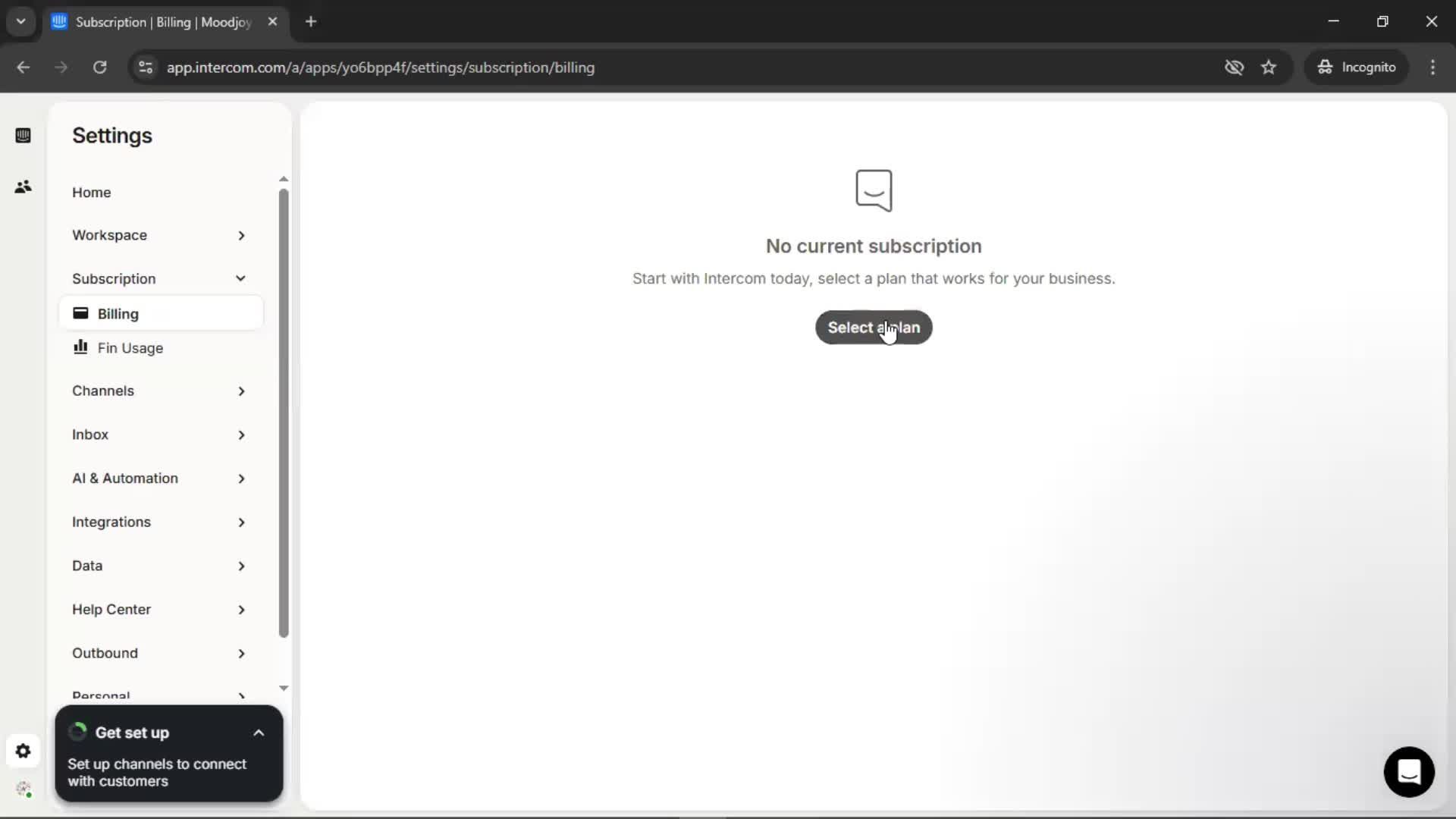 Upgrading your account screenshot