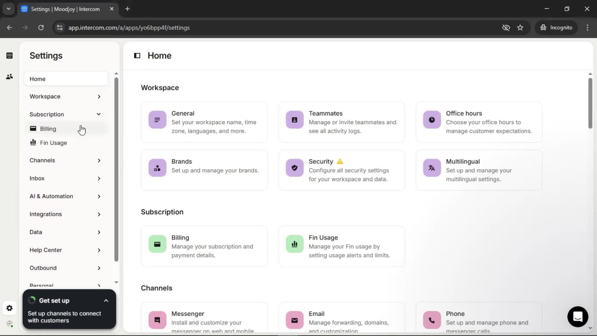 Upgrading your account screenshot