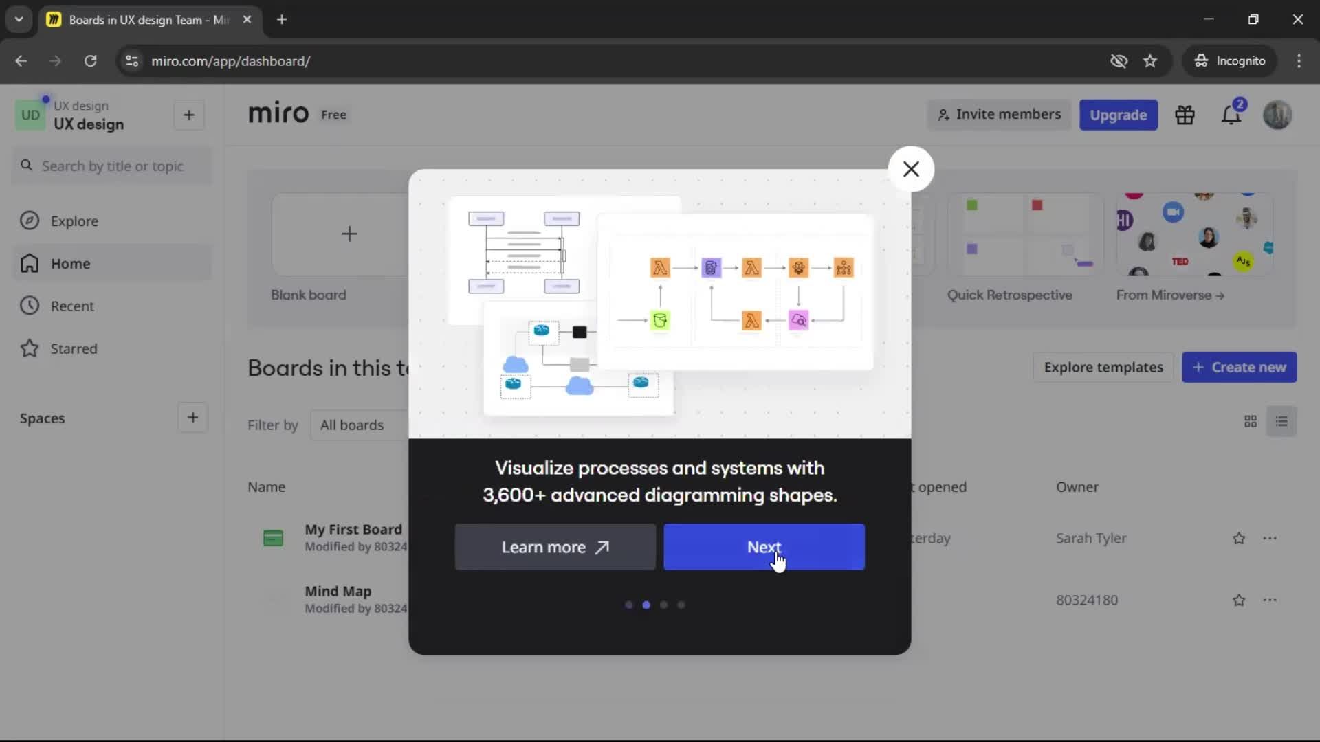 Upgrading your account screenshot
