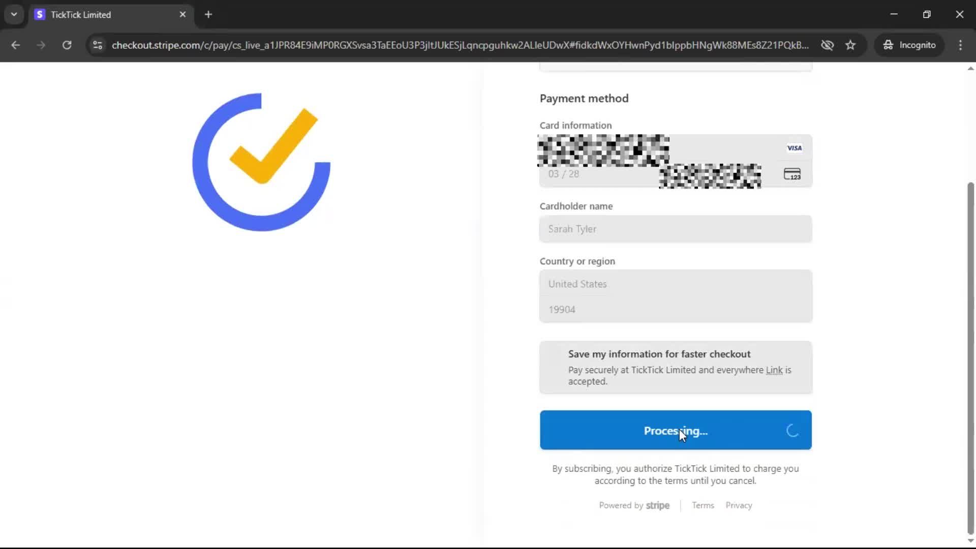 Upgrading your account screenshot
