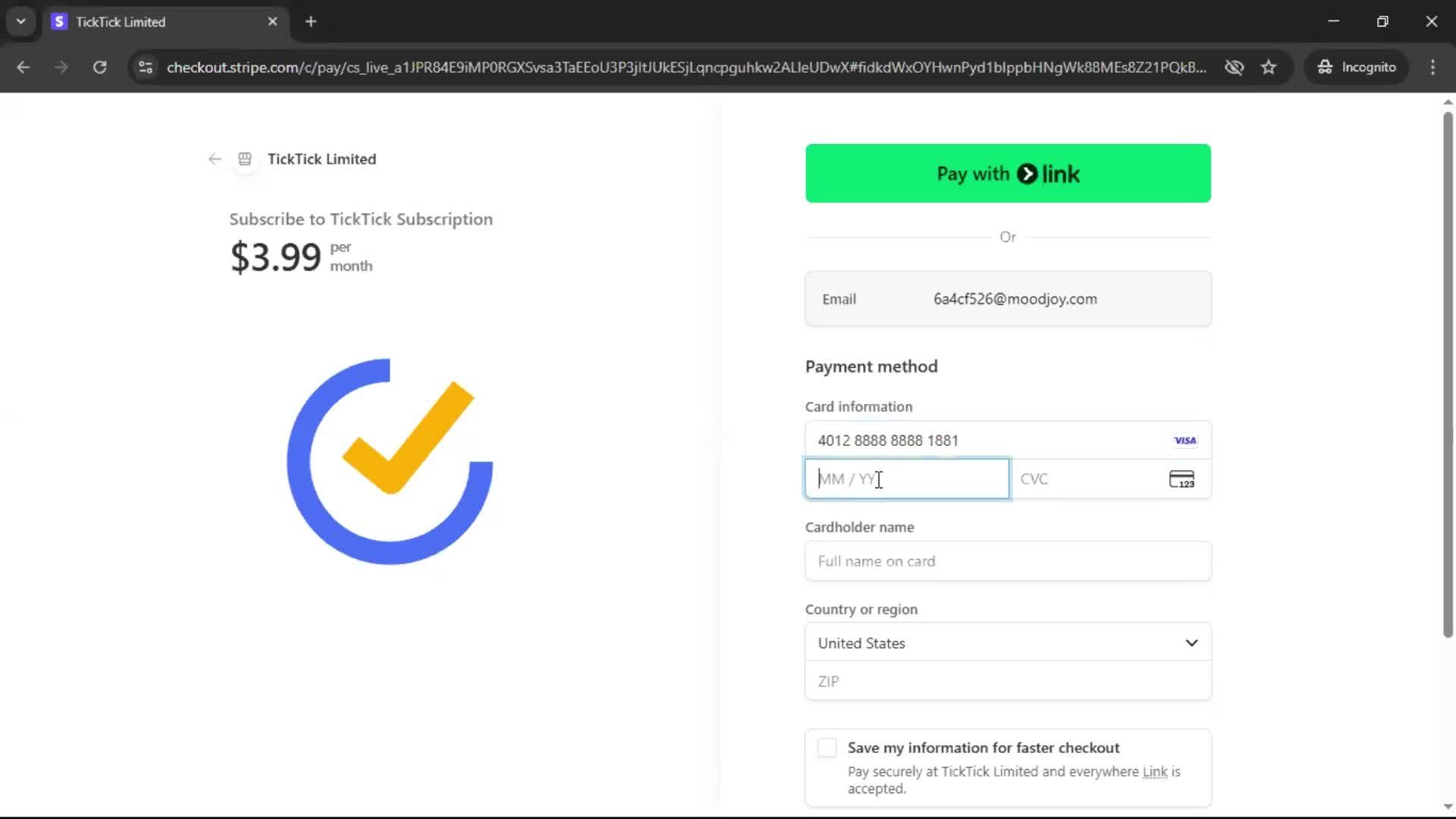 Upgrading your account screenshot