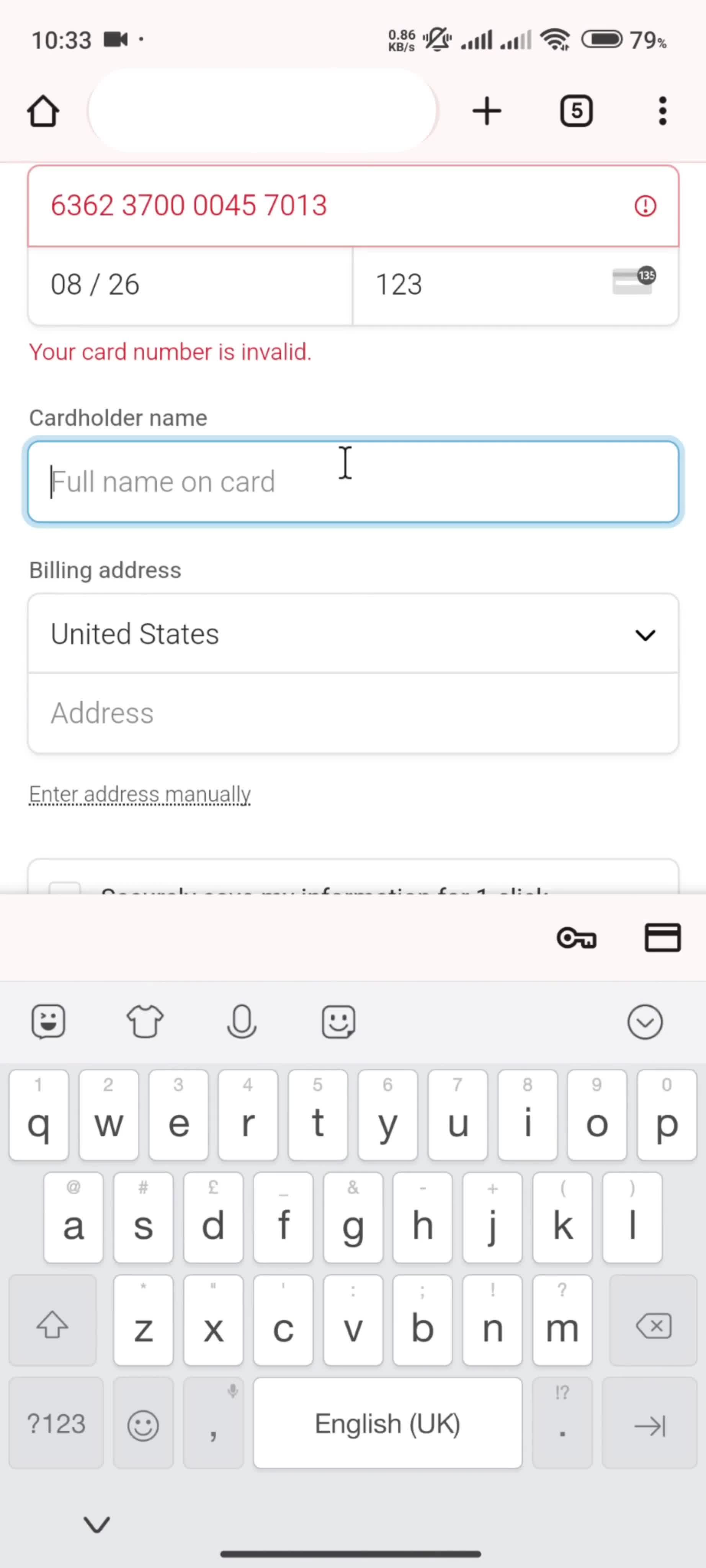Upgrading your account screenshot