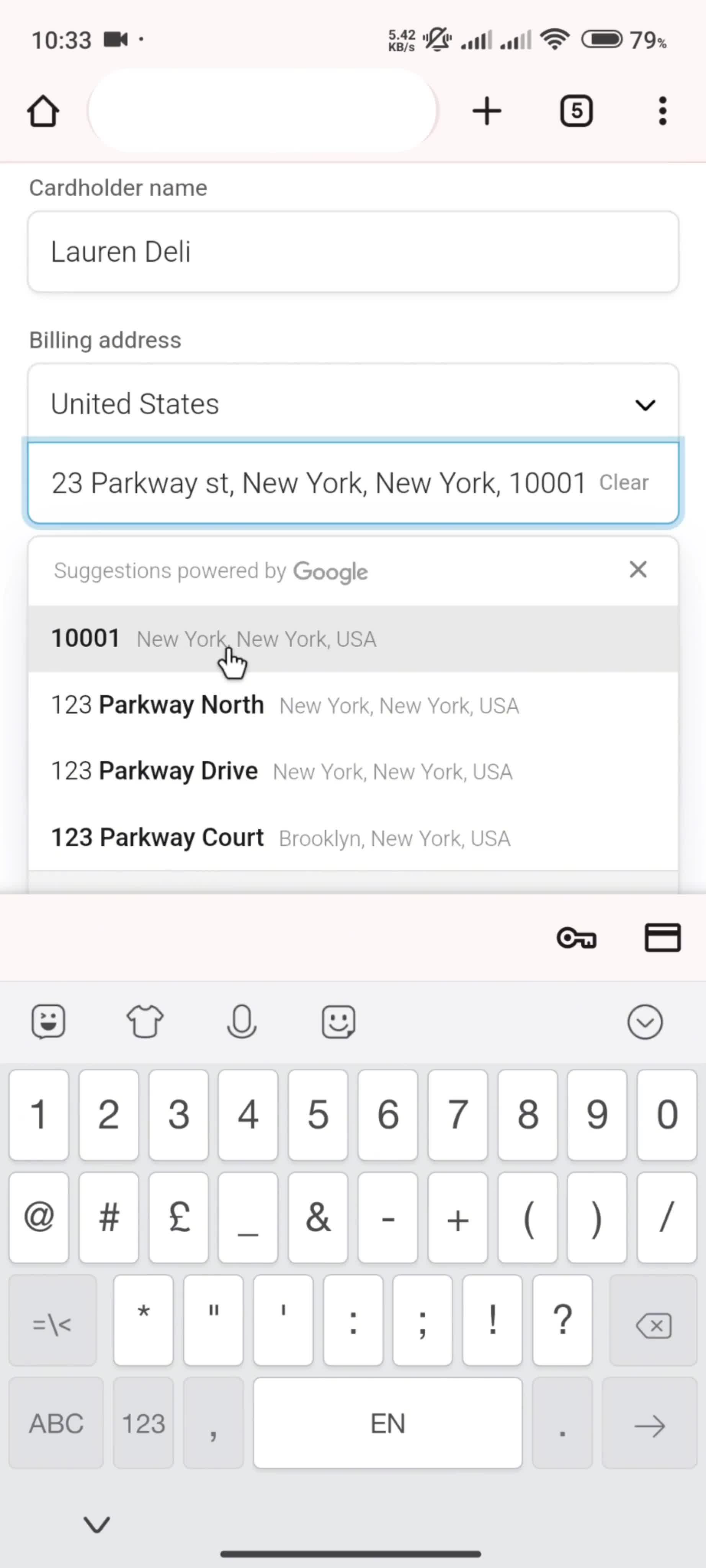 Upgrading your account screenshot