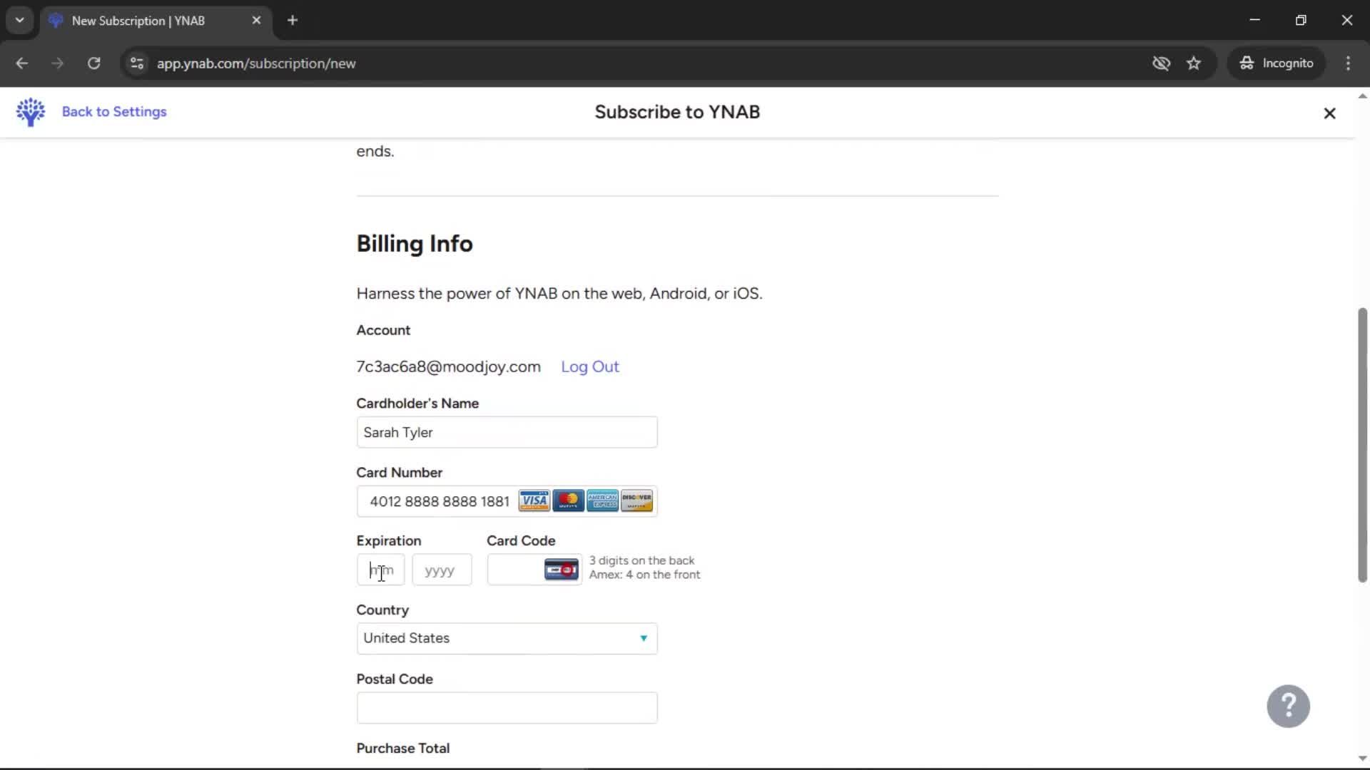 Upgrading your account screenshot