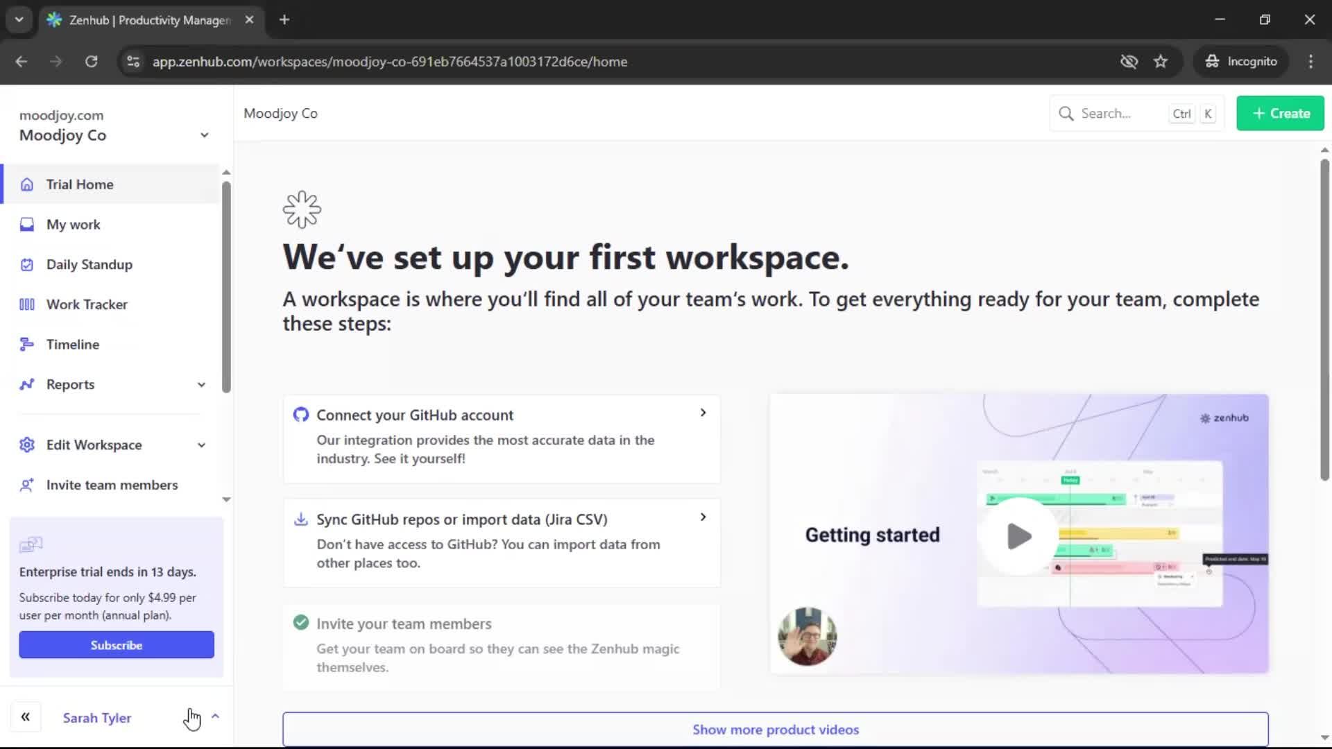 Upgrading your account screenshot