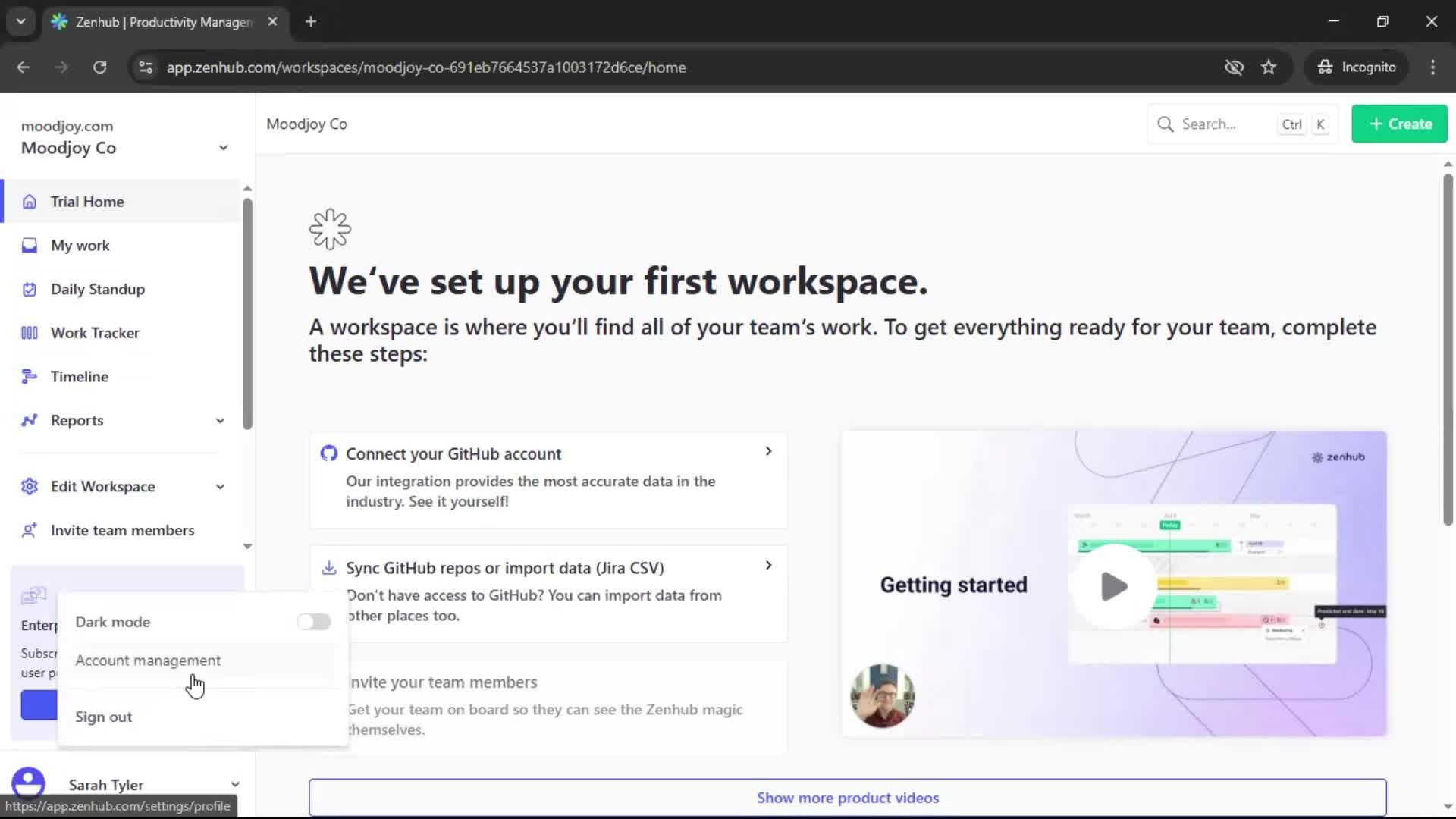 Upgrading your account screenshot
