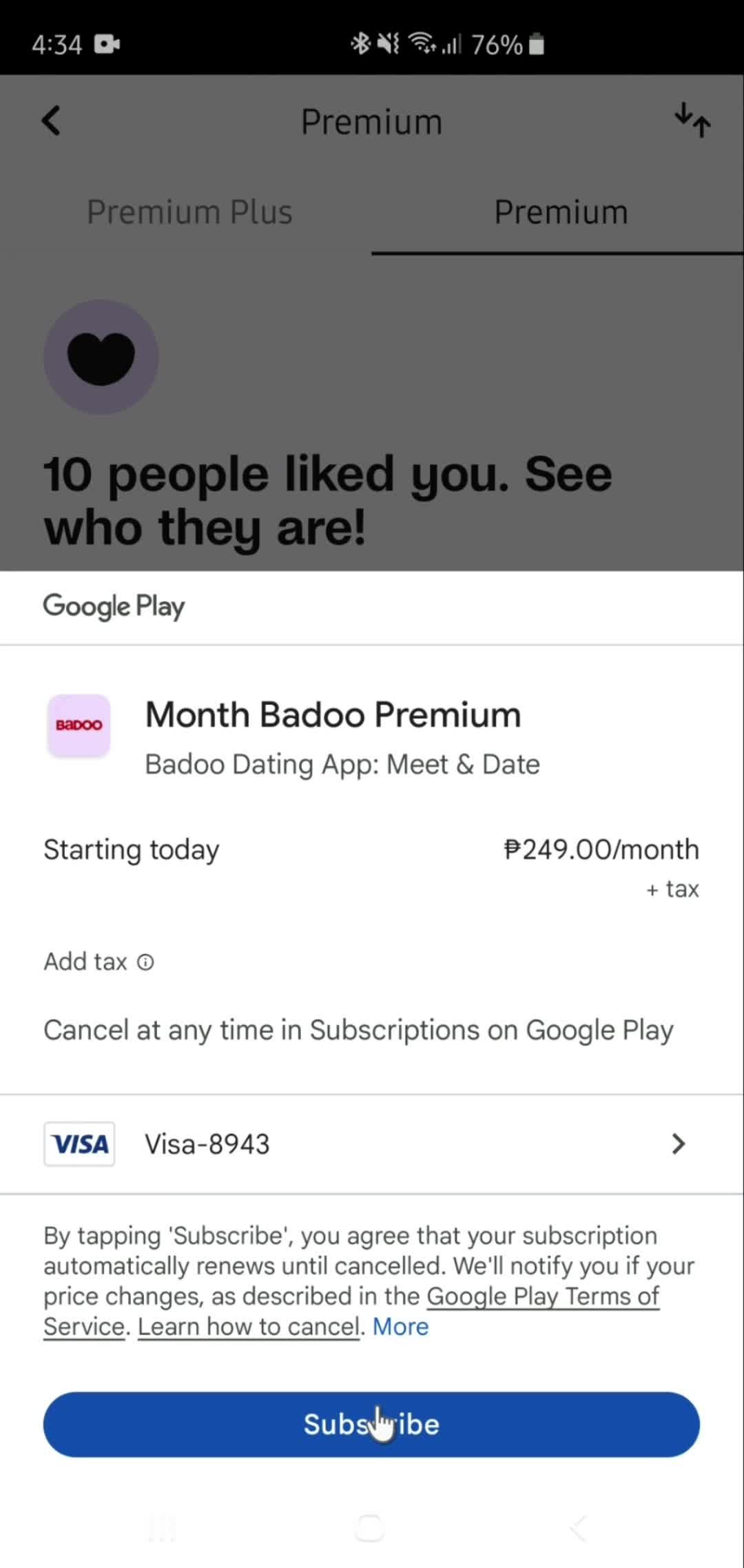 Upgrading your subscription on Badoo video thumbnail