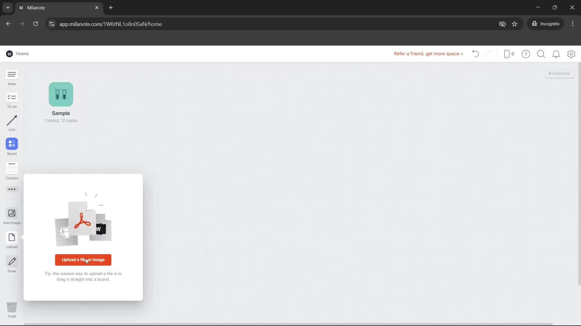 Uploading photos screenshot