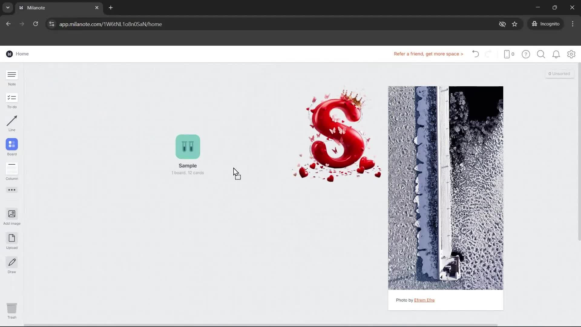 Uploading photos screenshot