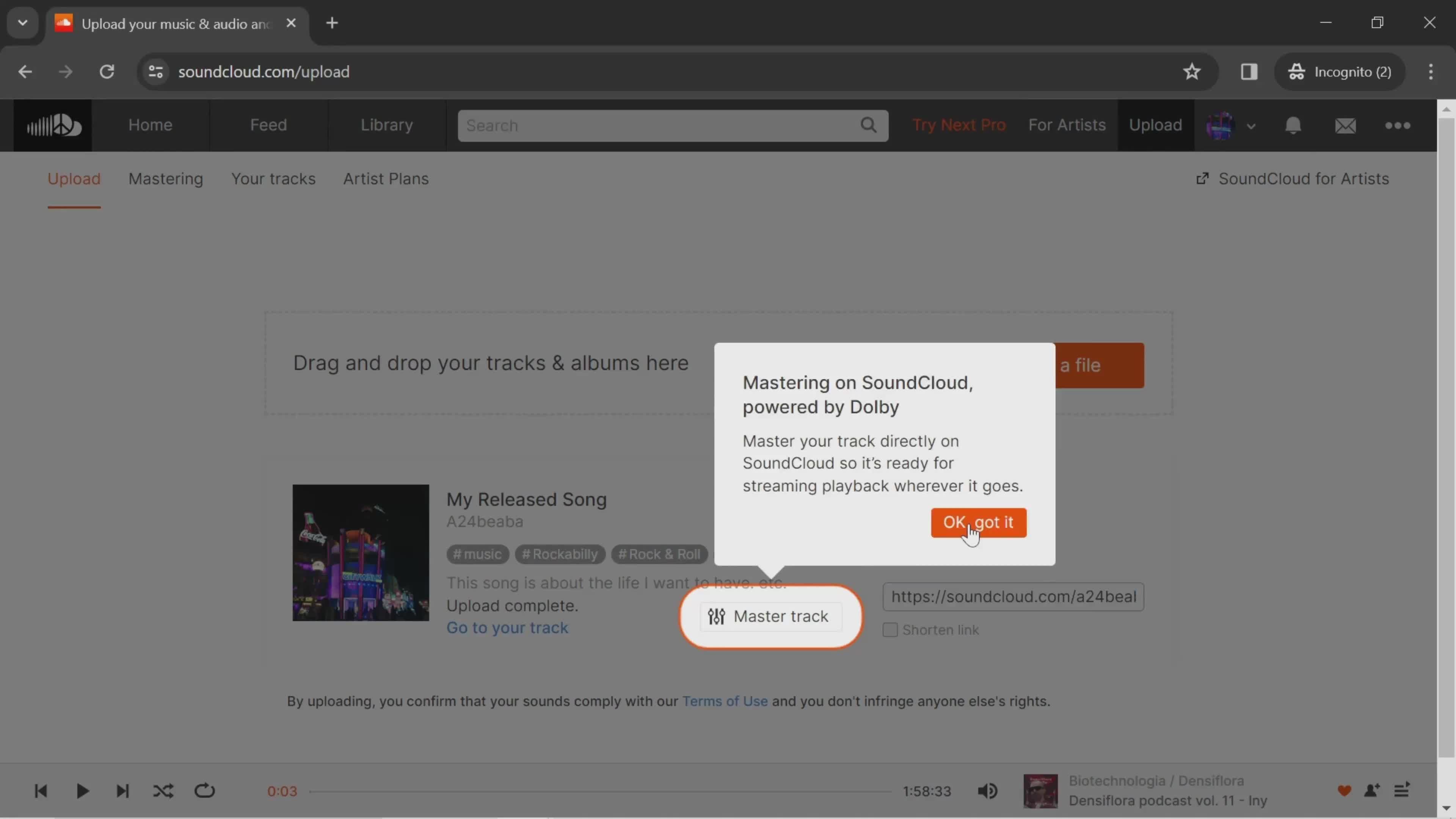 Uploading tracks on SoundCloud video thumbnail