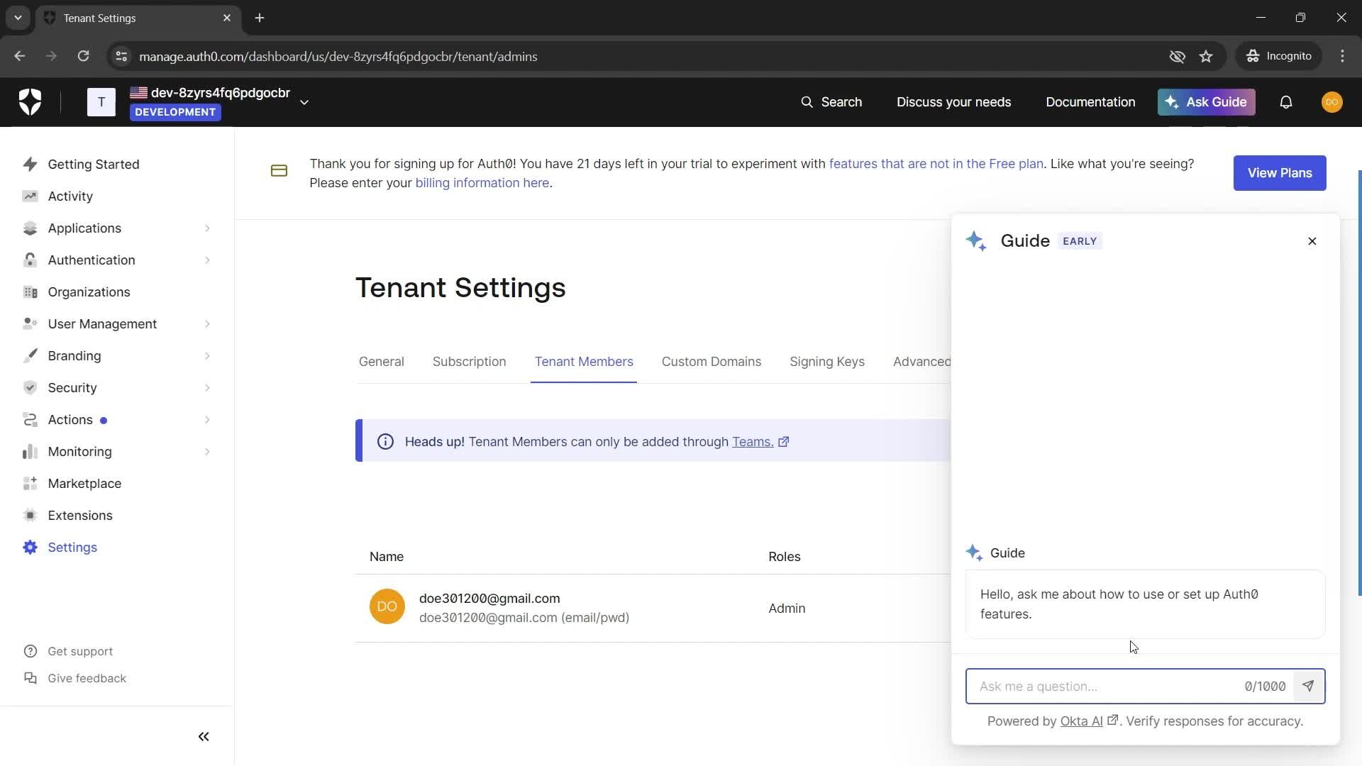 Using AI screenshot