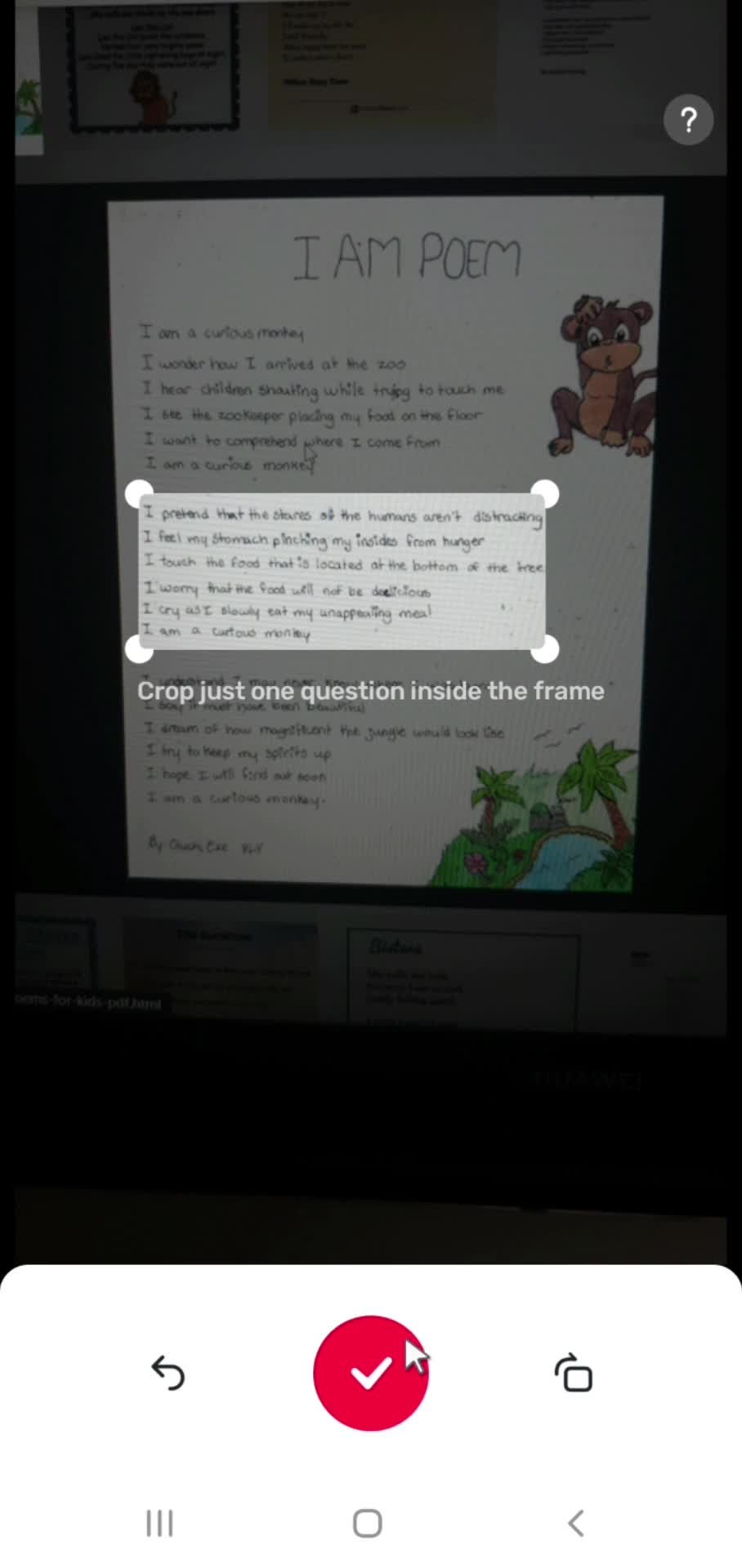 Using AI screenshot