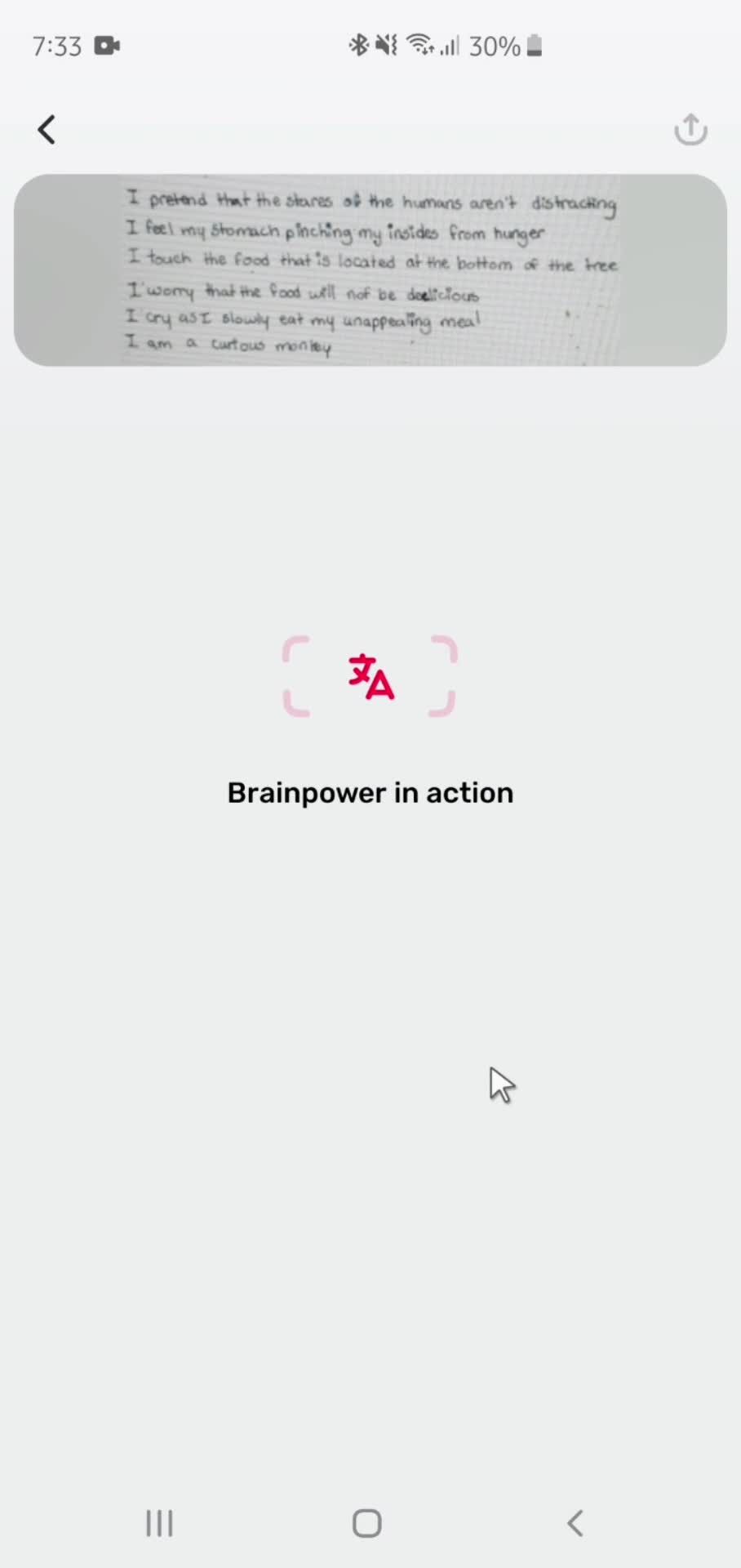 Using AI screenshot