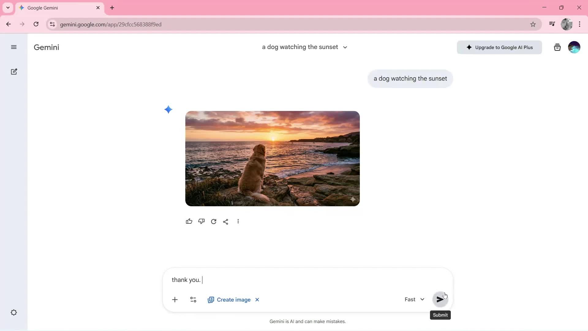 Using AI tools screenshot