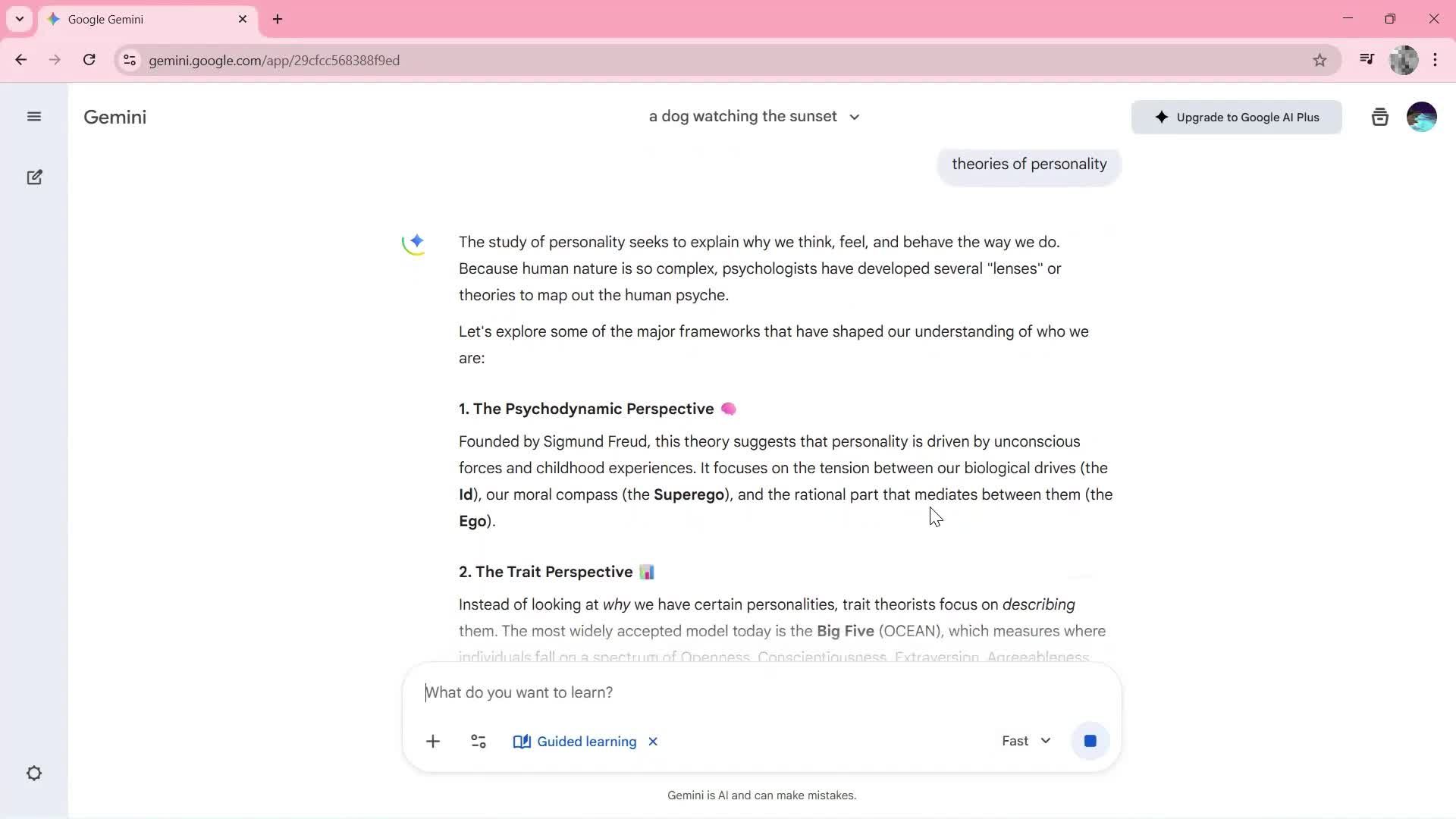 Using AI tools screenshot
