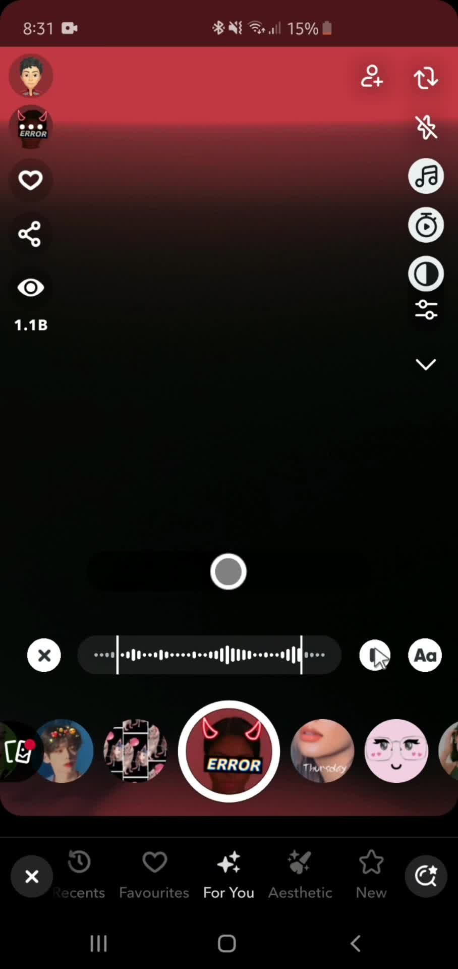 Customizing snap on Snapchat video thumbnail