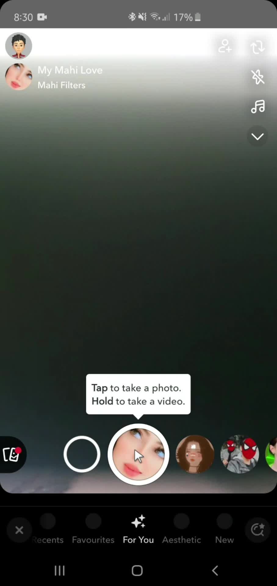 Customizing snap on Snapchat video thumbnail