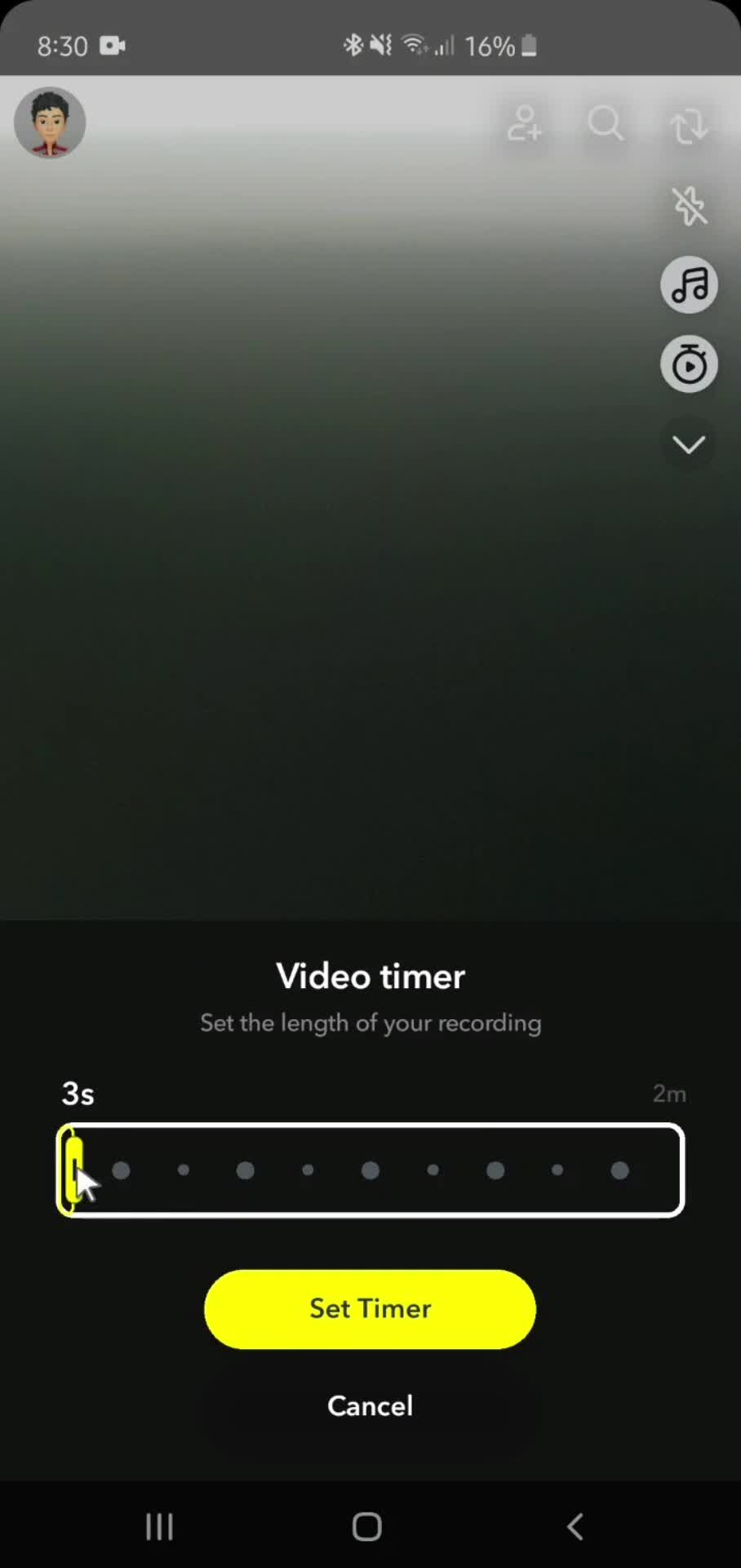 Customizing snap on Snapchat video thumbnail