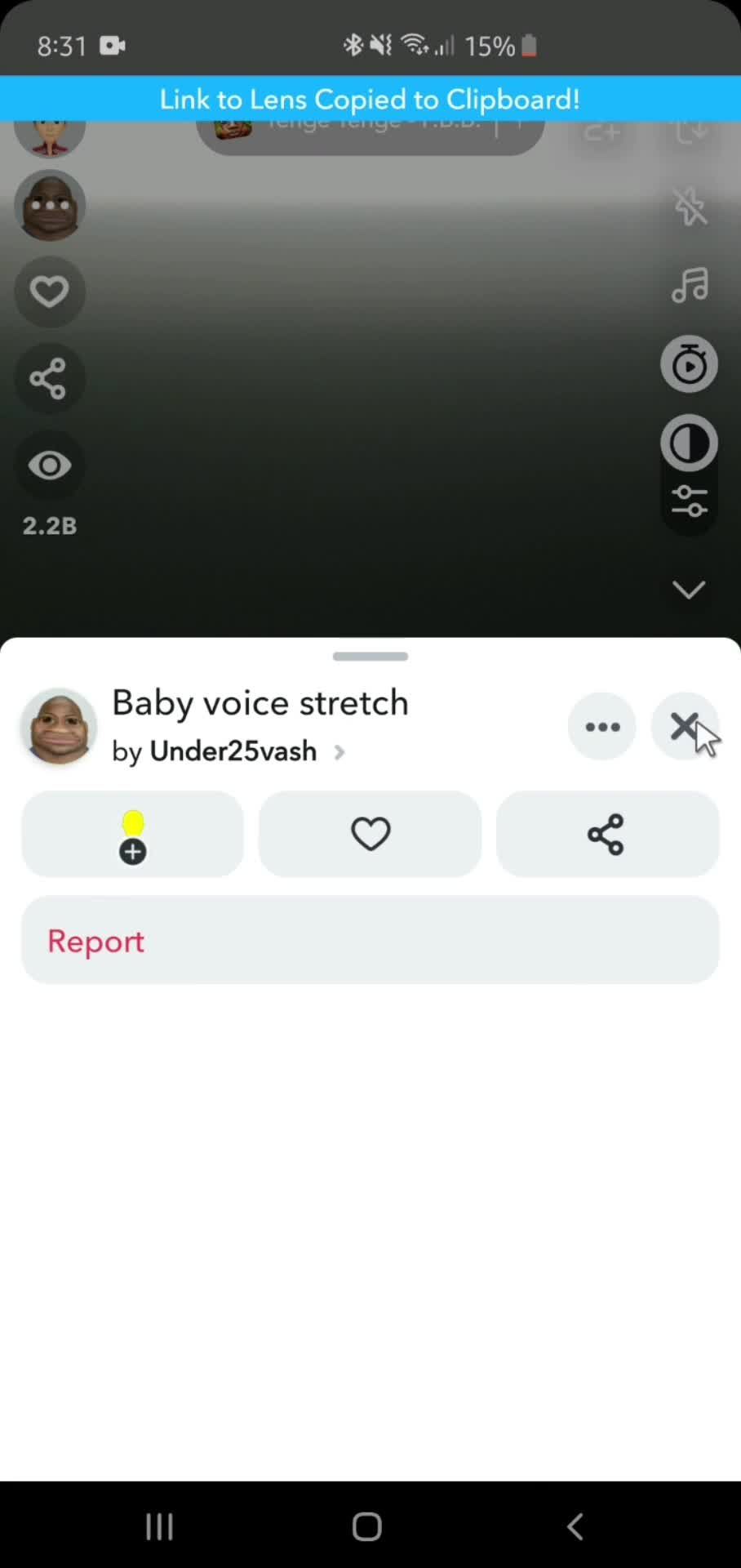 Customizing snap on Snapchat video thumbnail