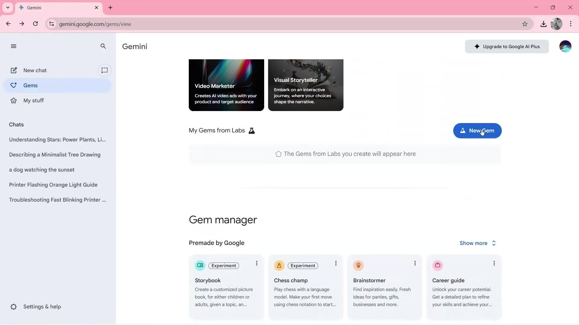 Generating AI artwork screenshot