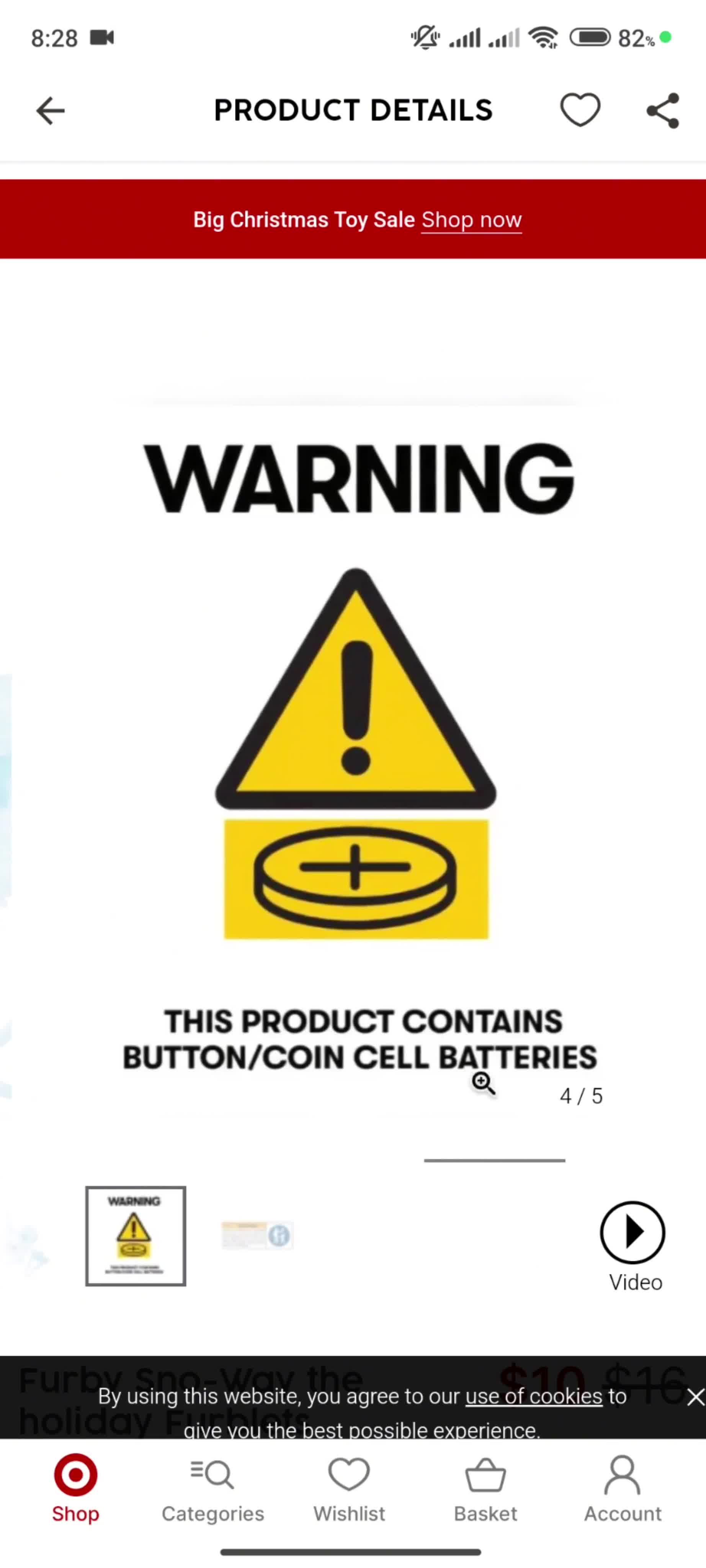 Scanning products screenshot