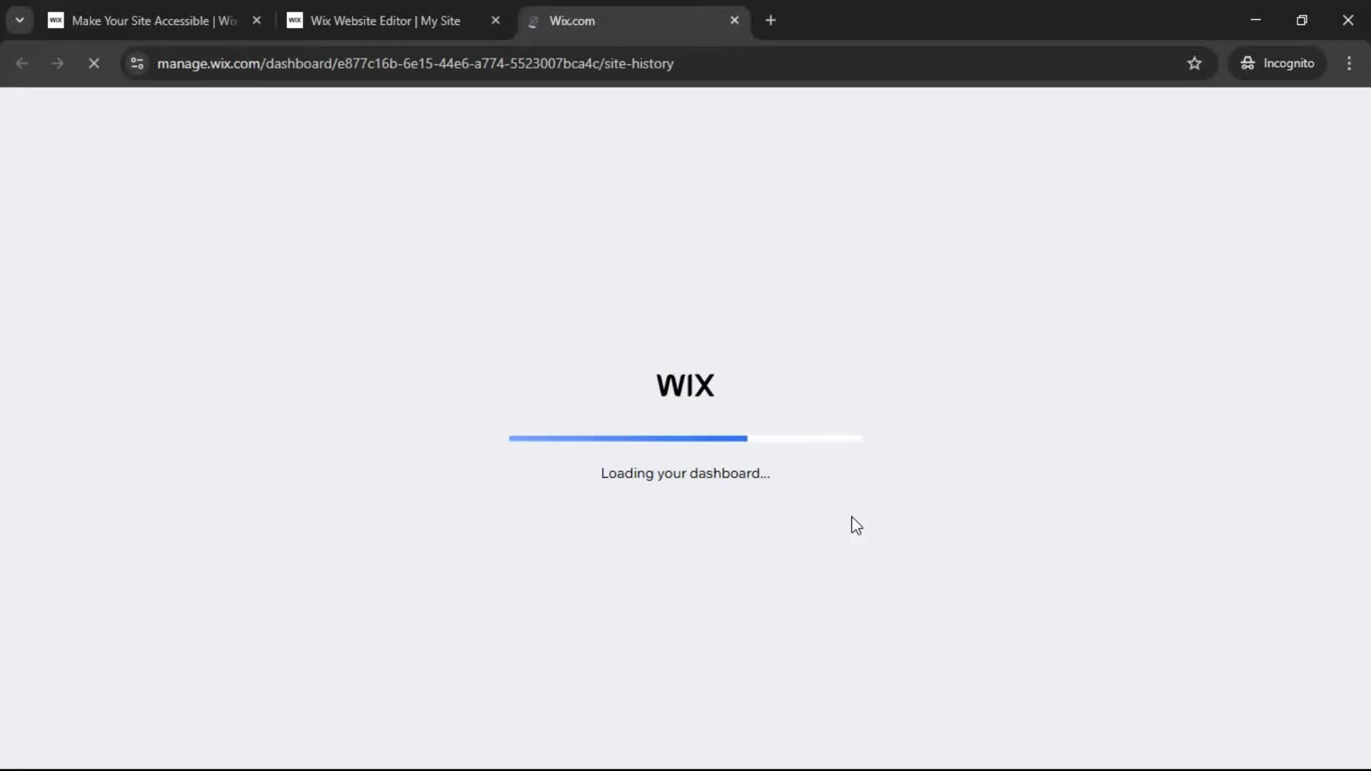 Version history screenshot