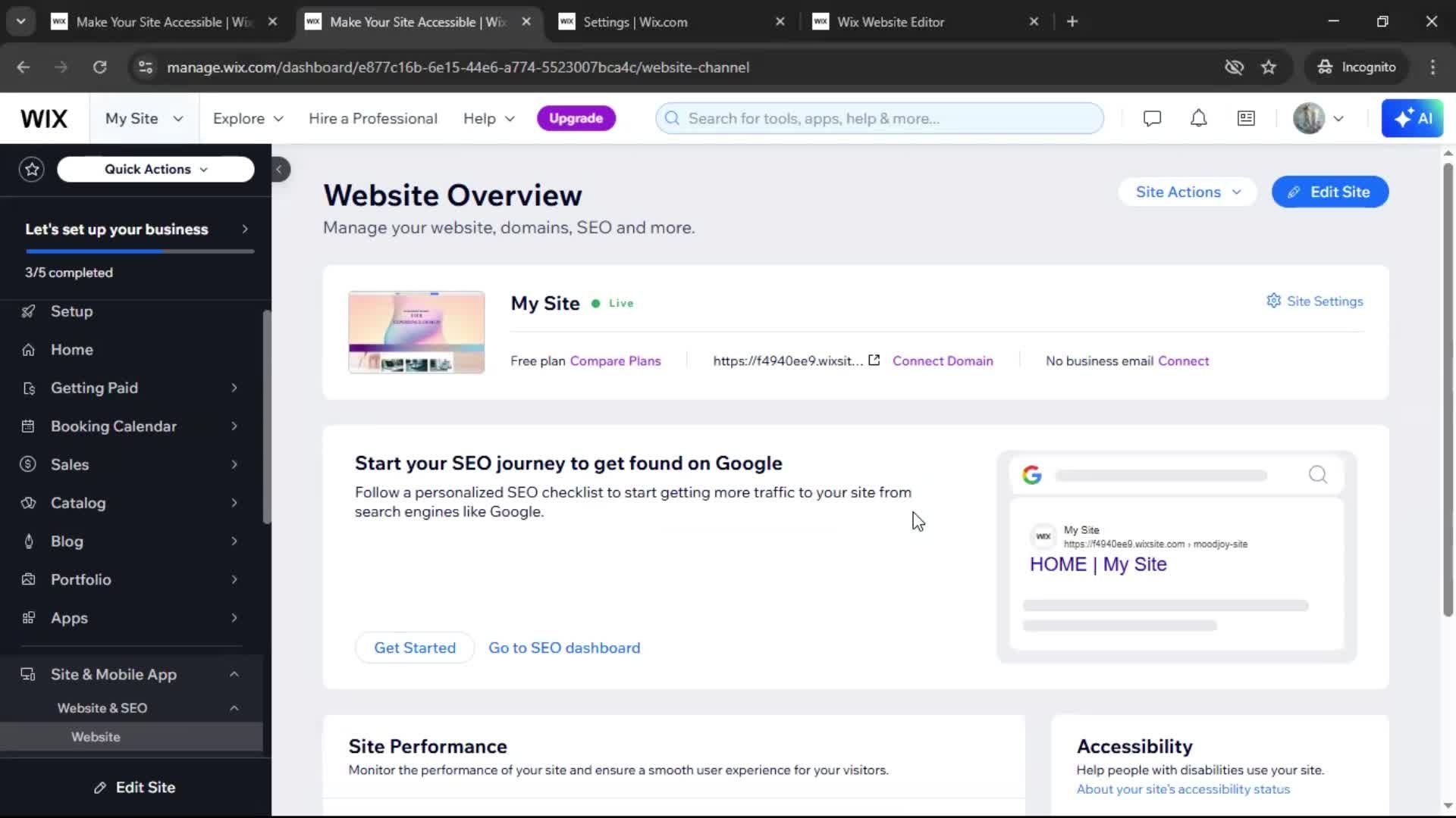 Version history screenshot