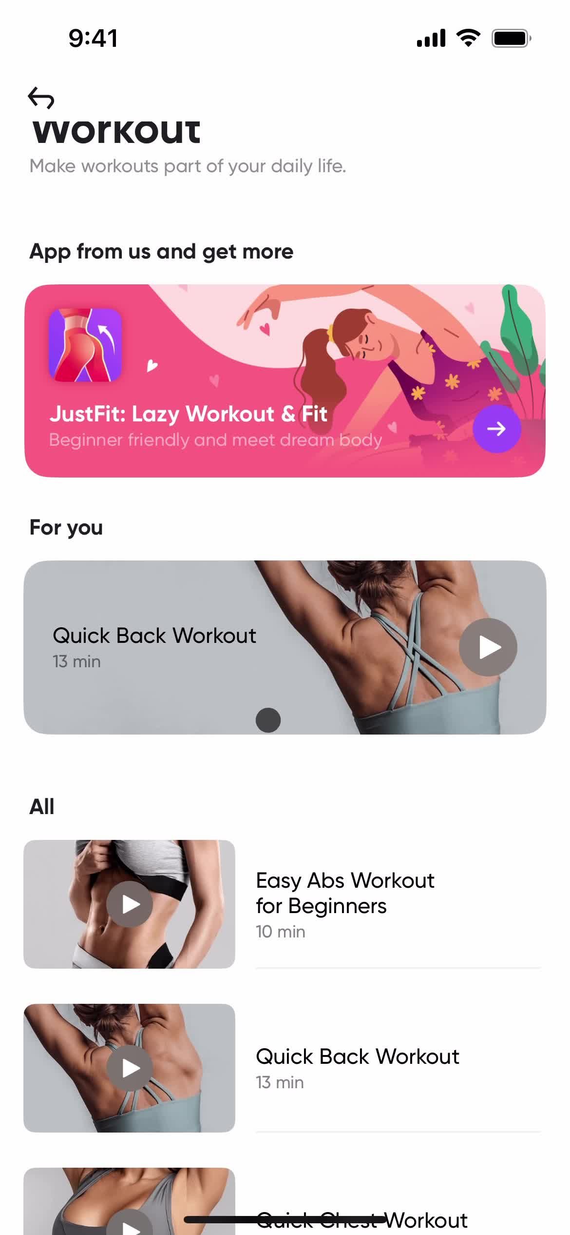 Workout on Me+ video thumbnail