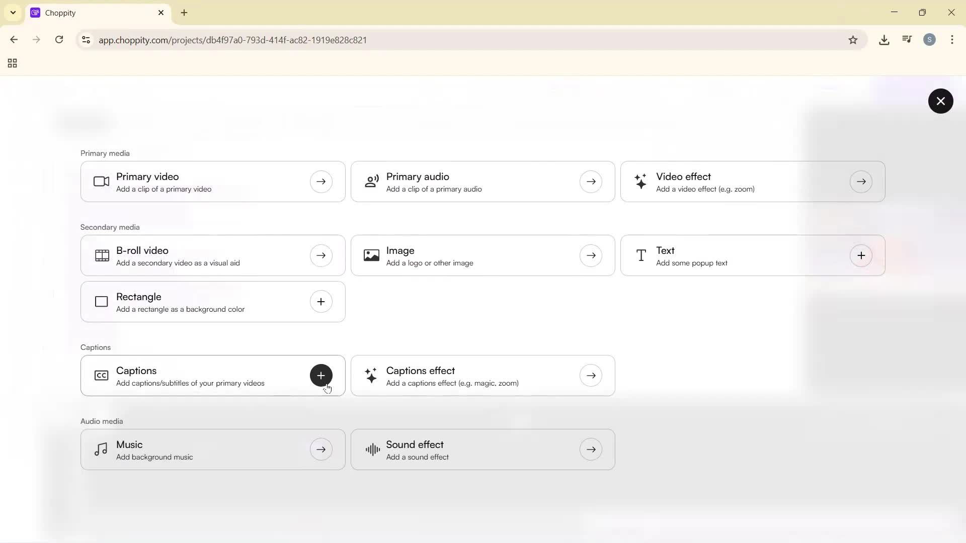 Creating a project screenshot