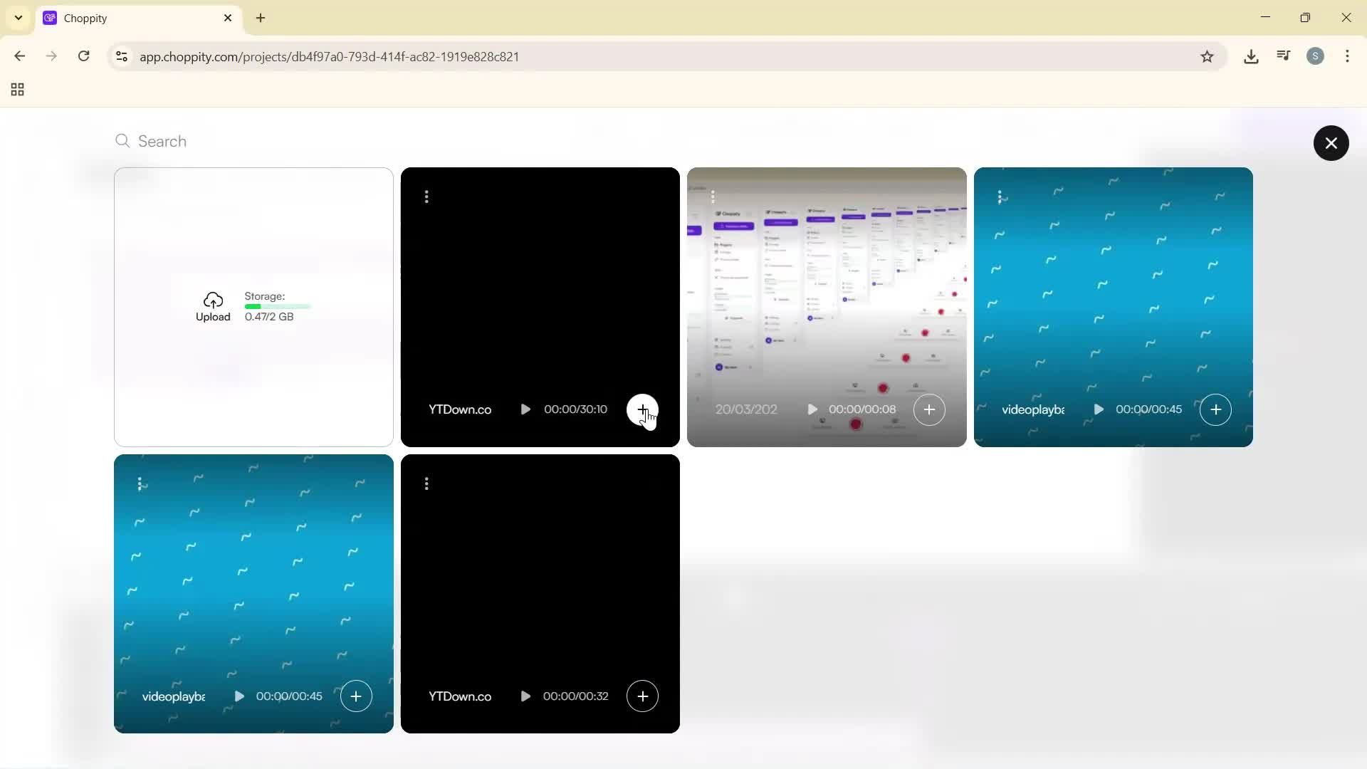 Creating a project screenshot