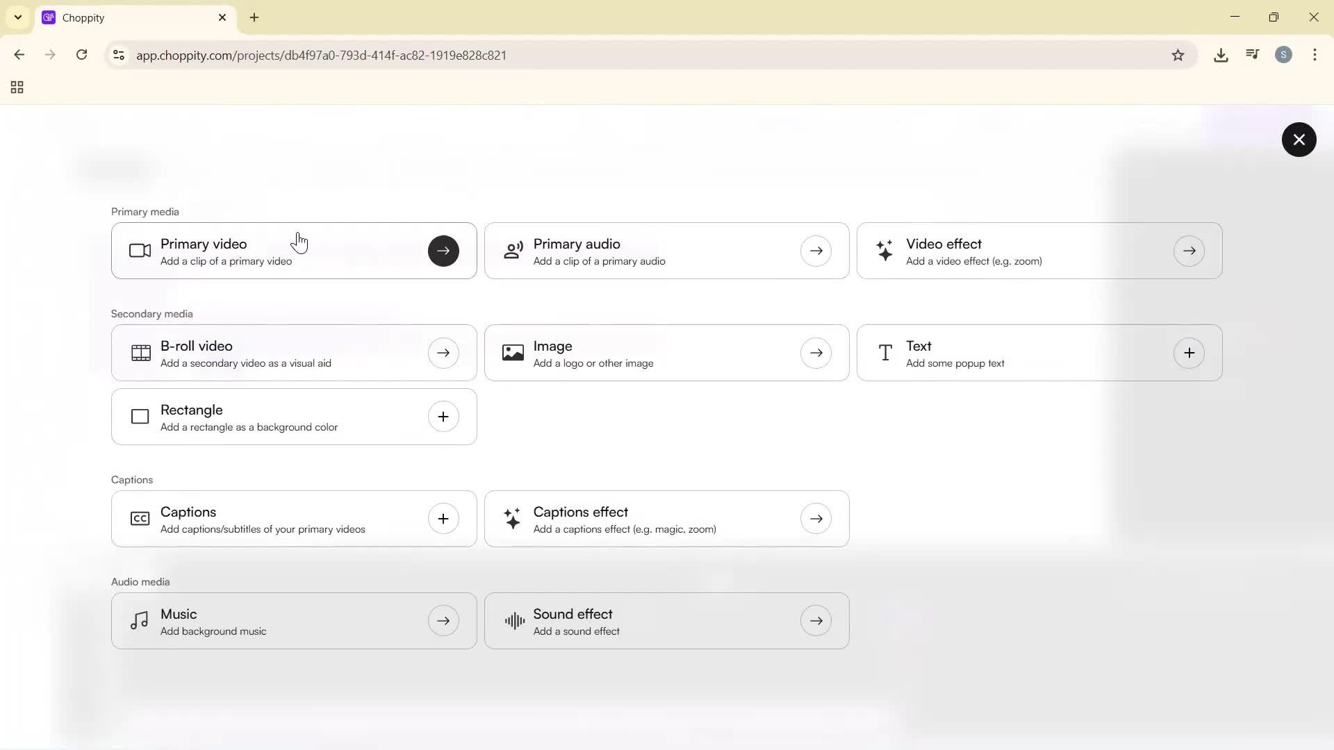 Creating a project screenshot