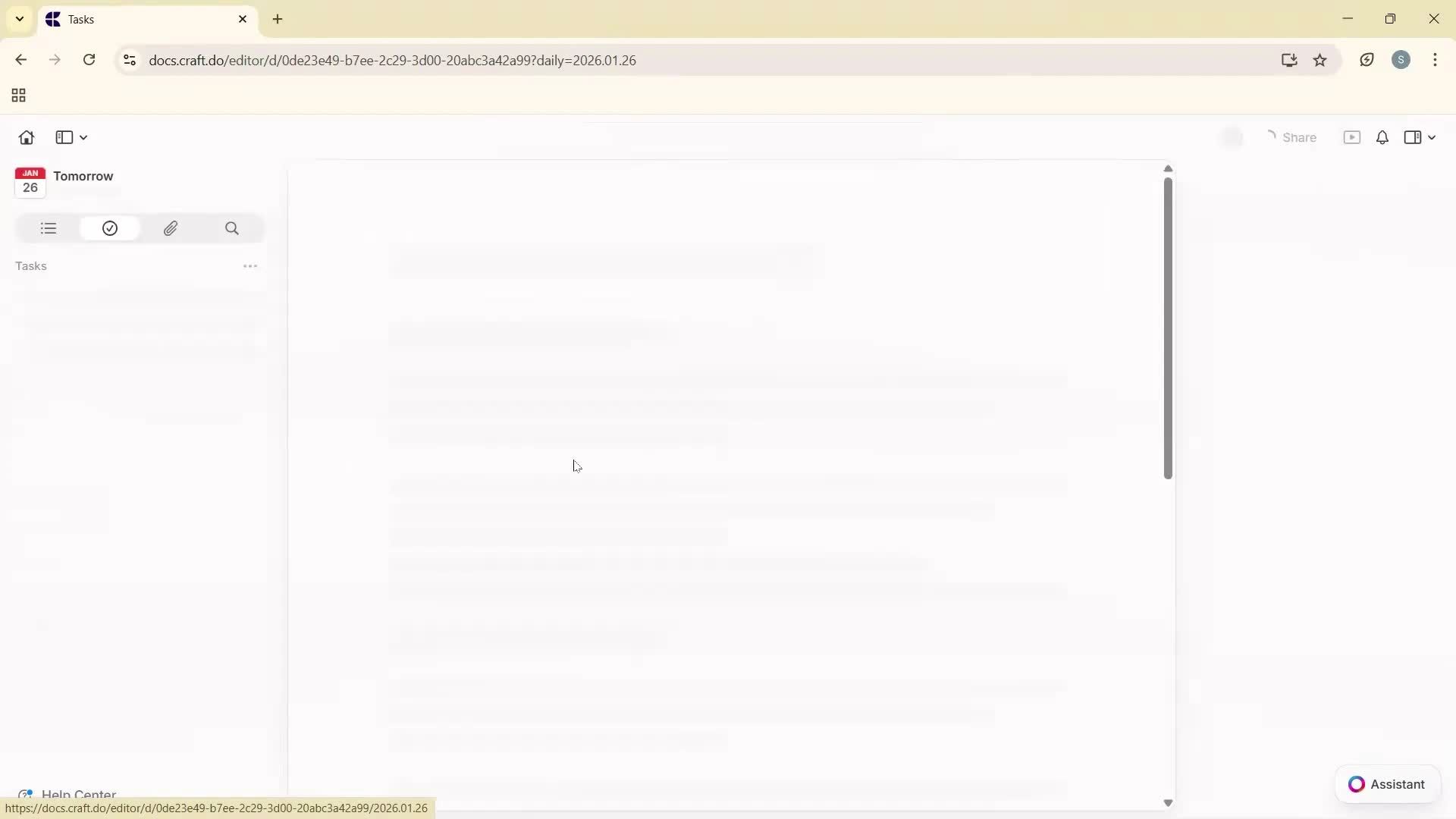 Daily planning screenshot