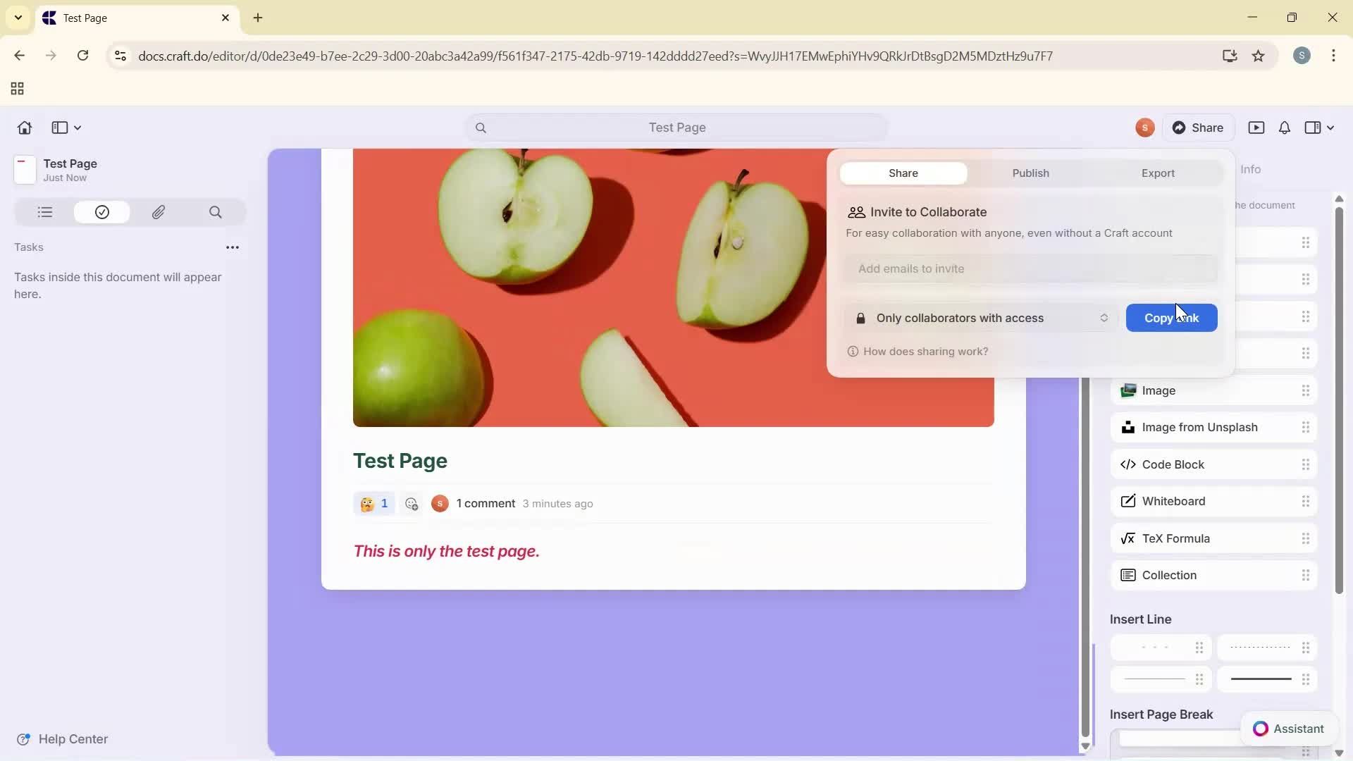 Creating a document screenshot