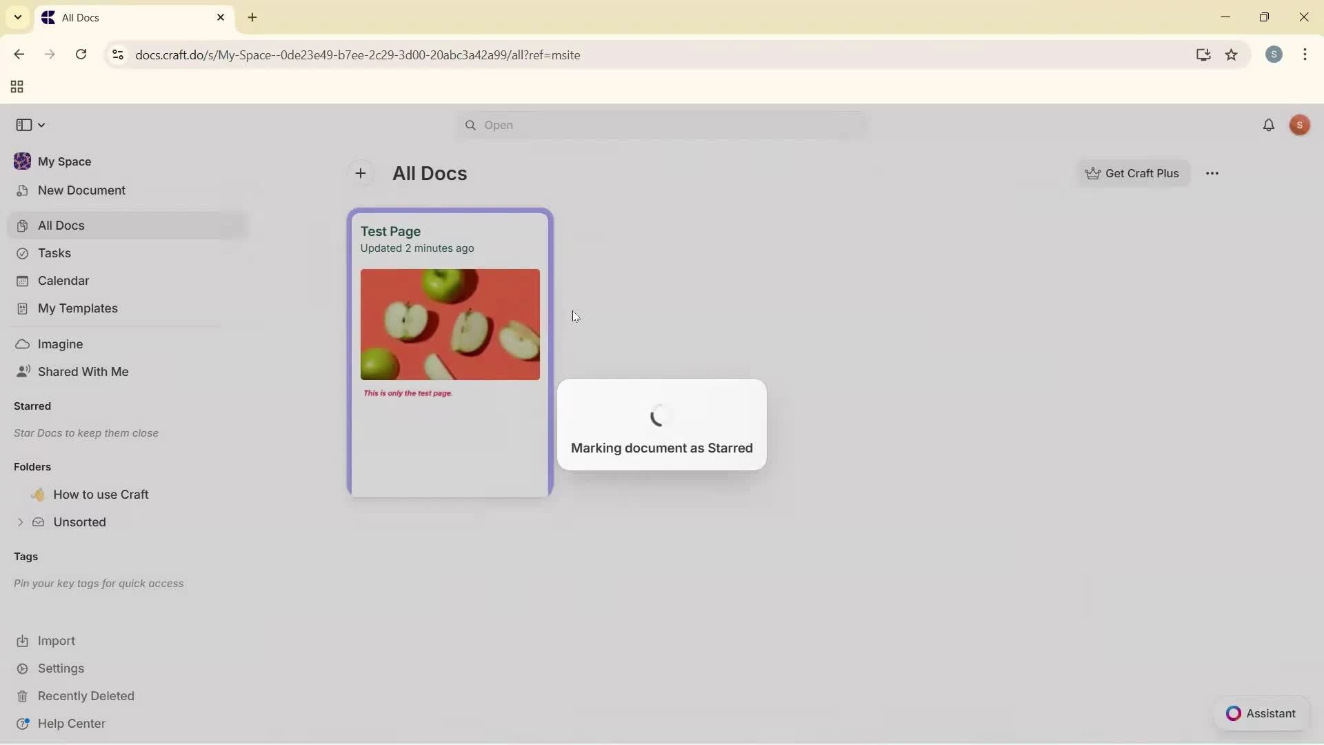 Creating a document screenshot