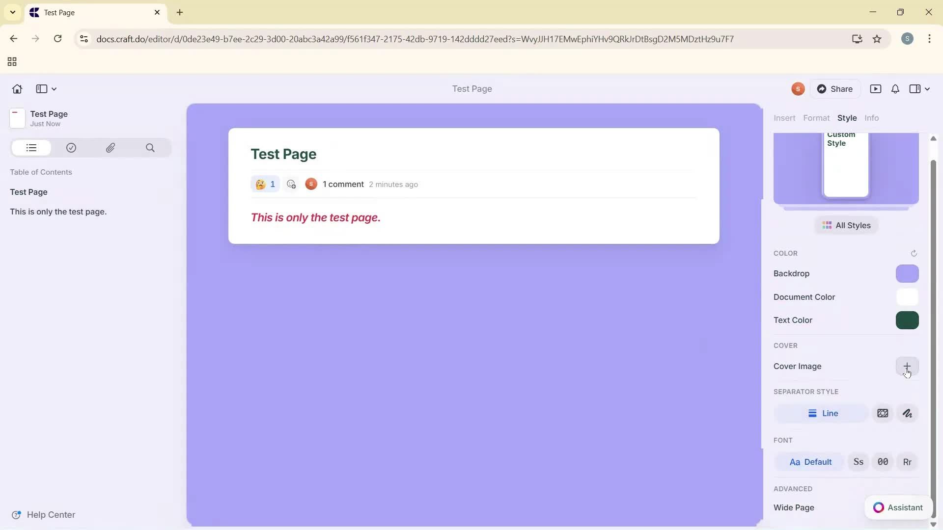 Creating a document screenshot