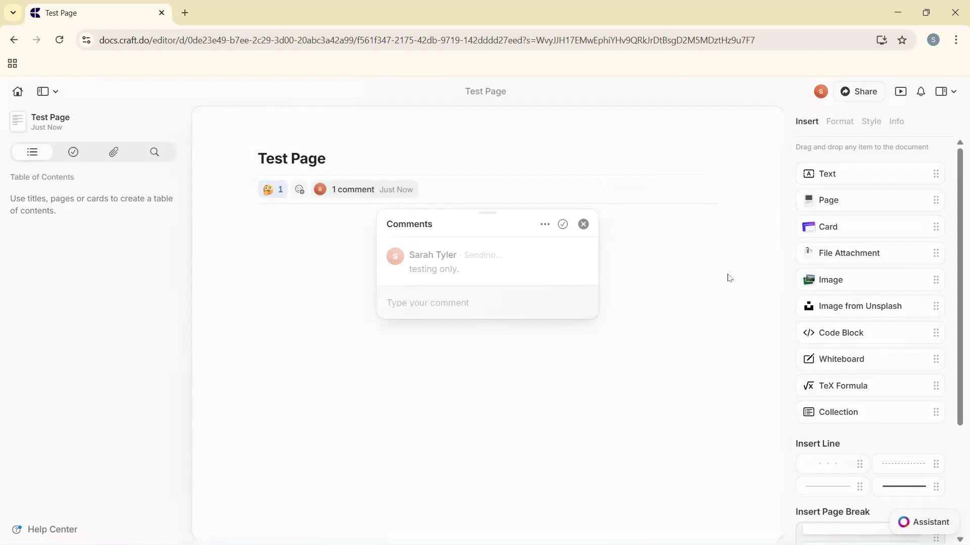 Creating a document screenshot