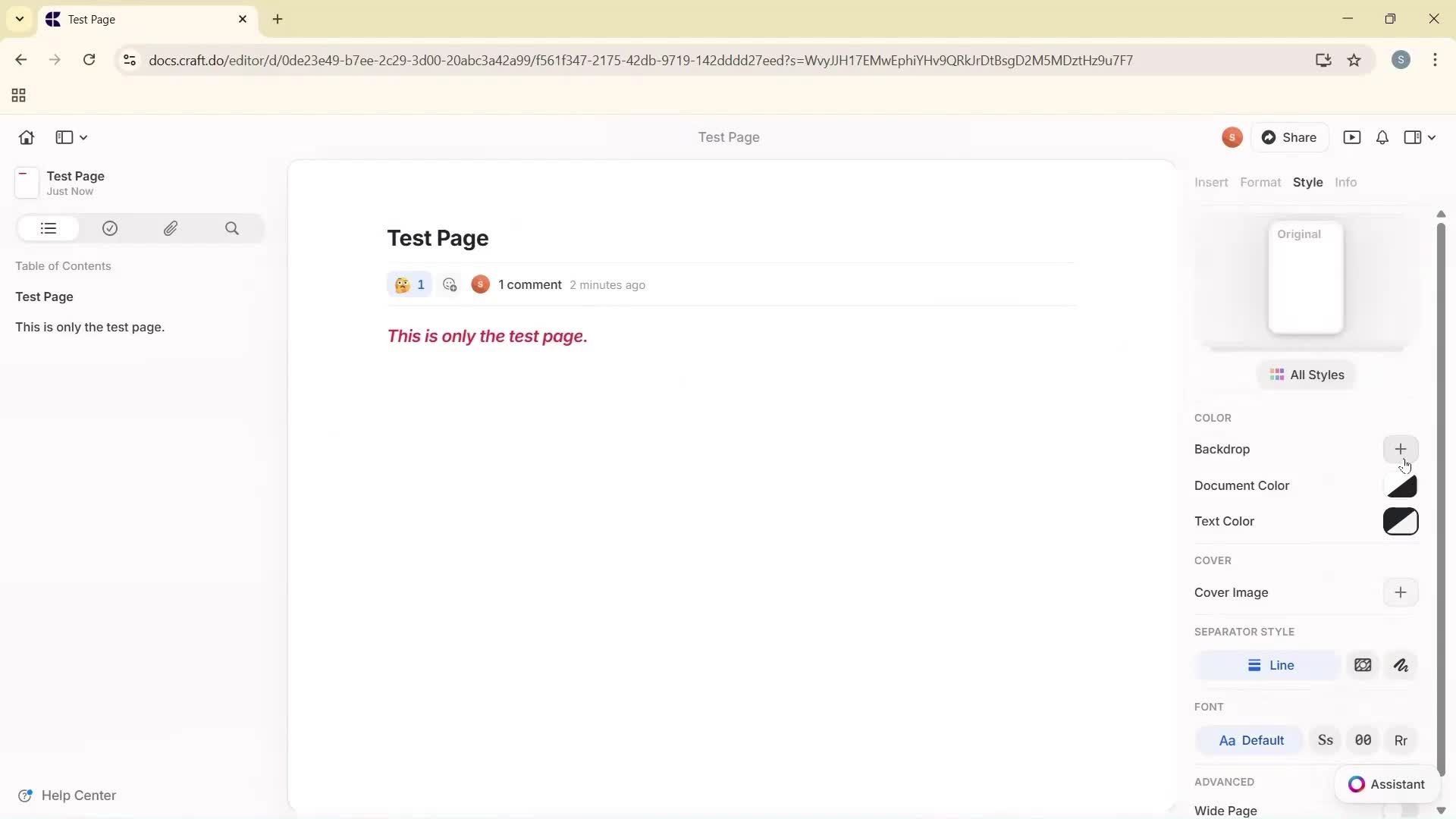 Creating a document screenshot