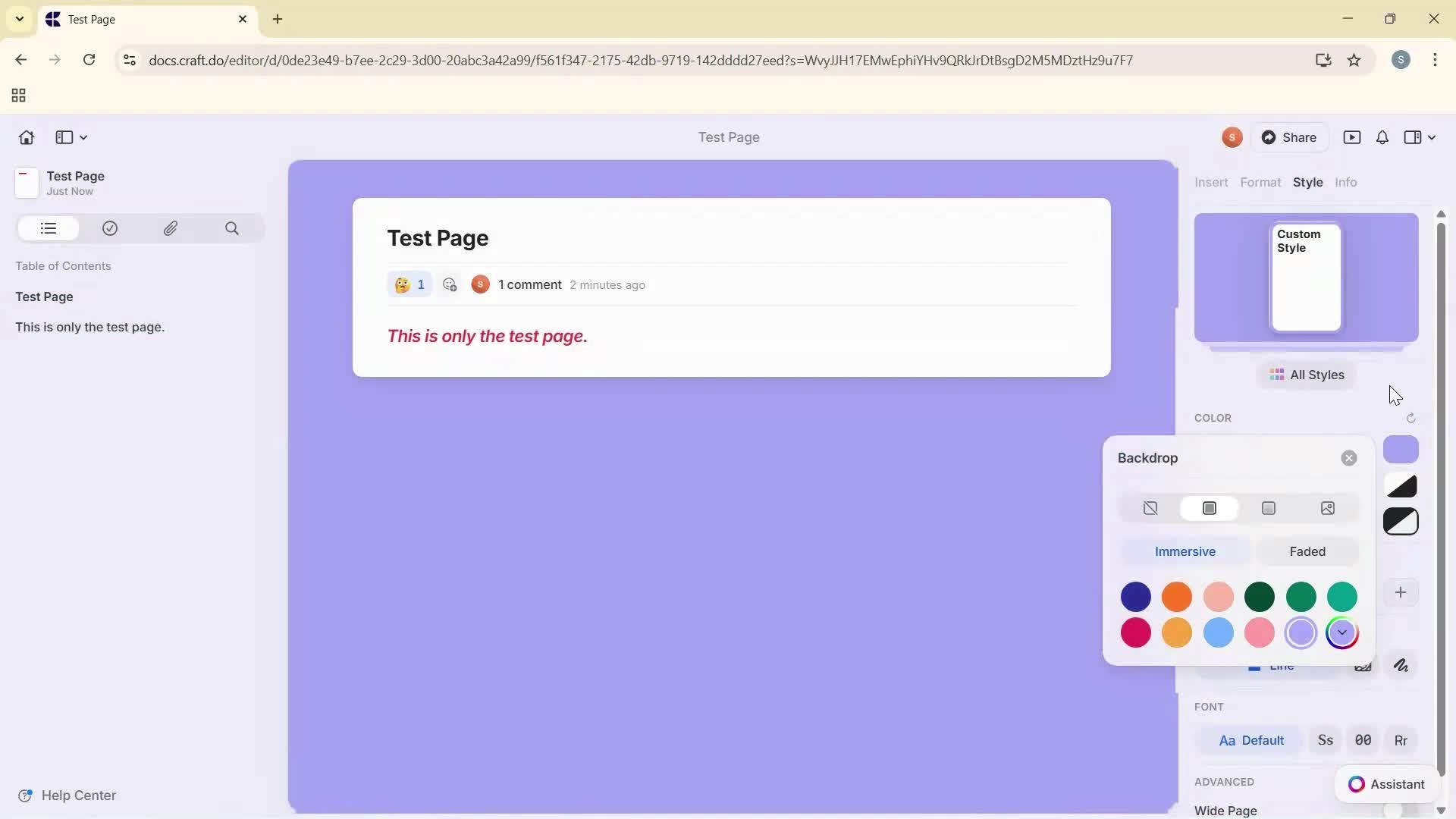 Creating a document screenshot