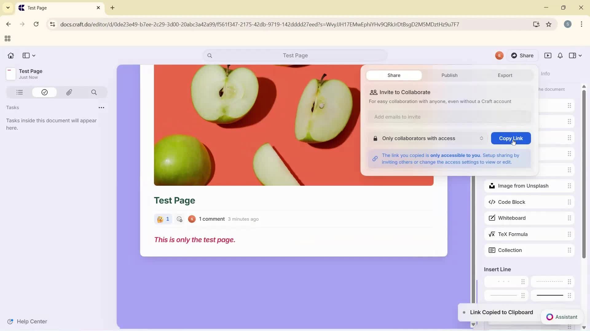 Creating a document screenshot