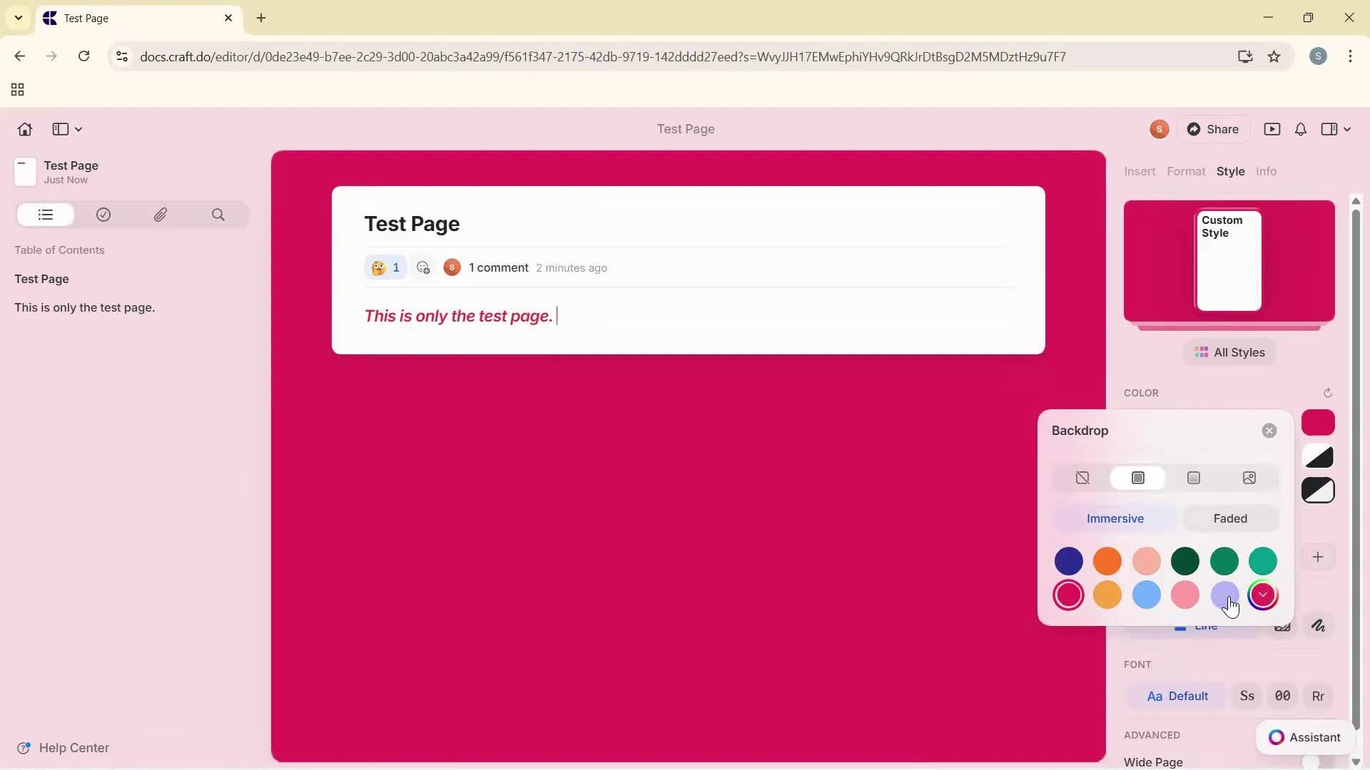 Creating a document screenshot