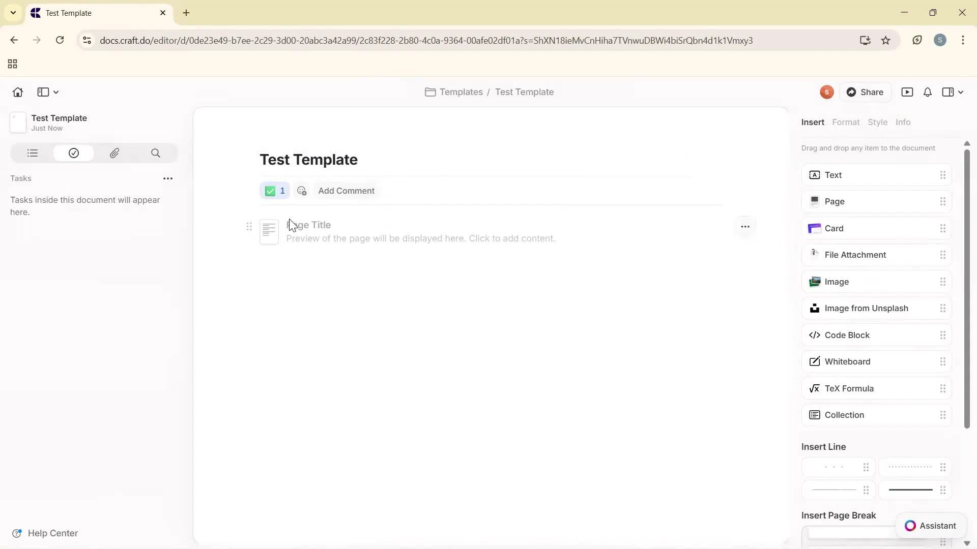 Creating a template screenshot