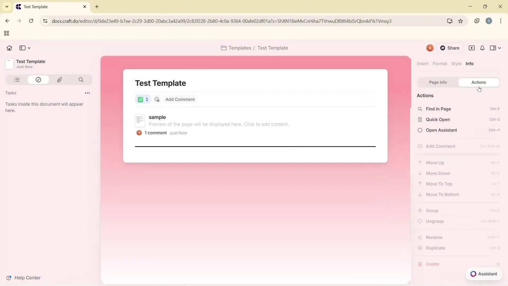 Creating a template screenshot