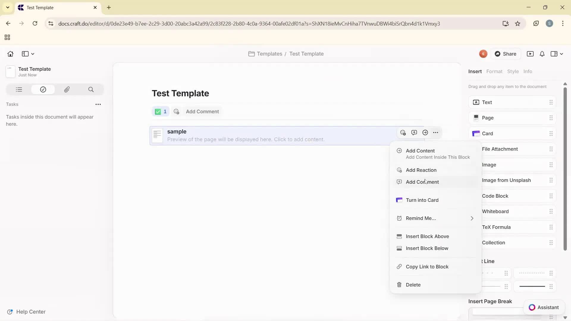 Creating a template screenshot