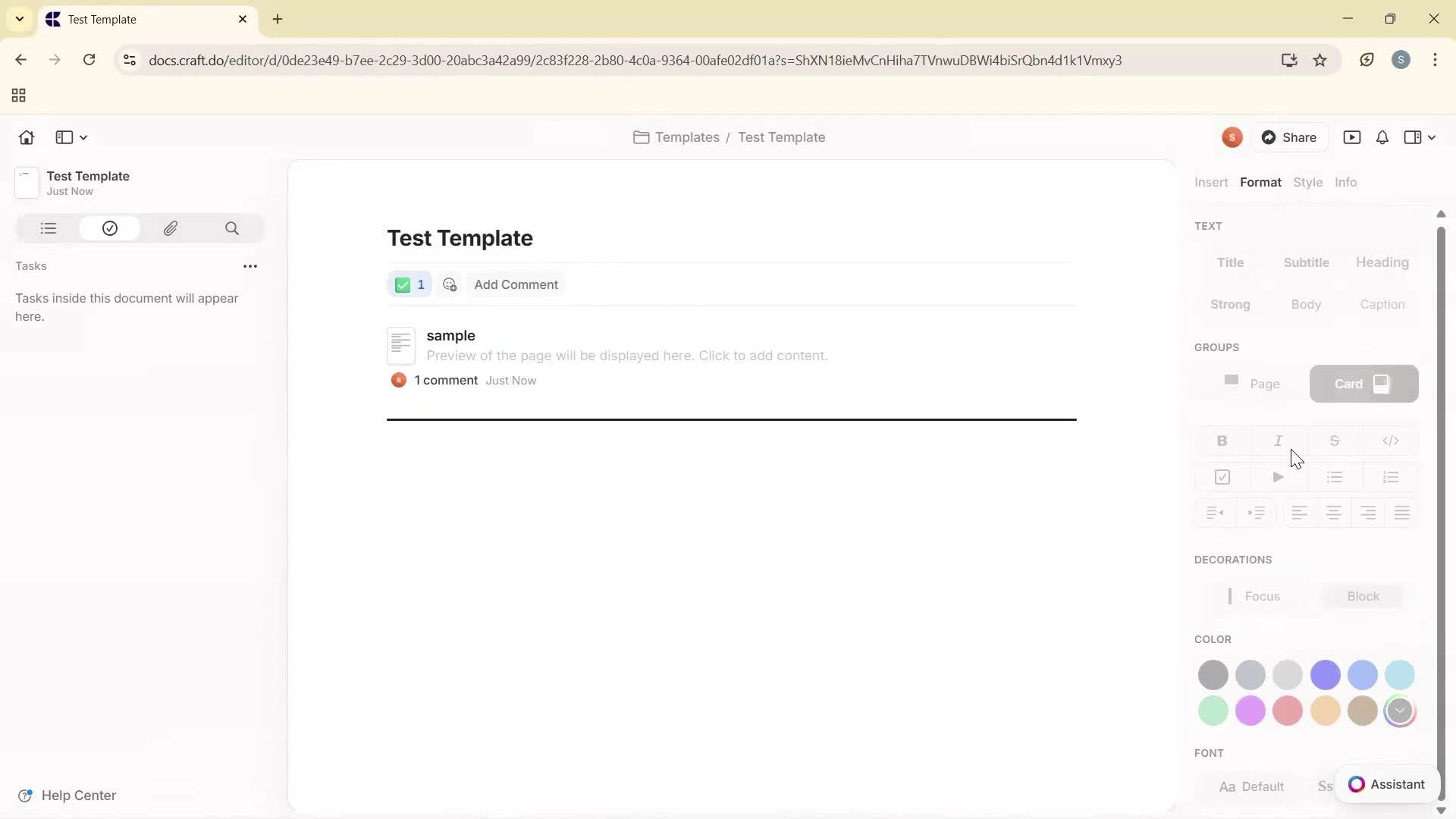 Creating a template screenshot