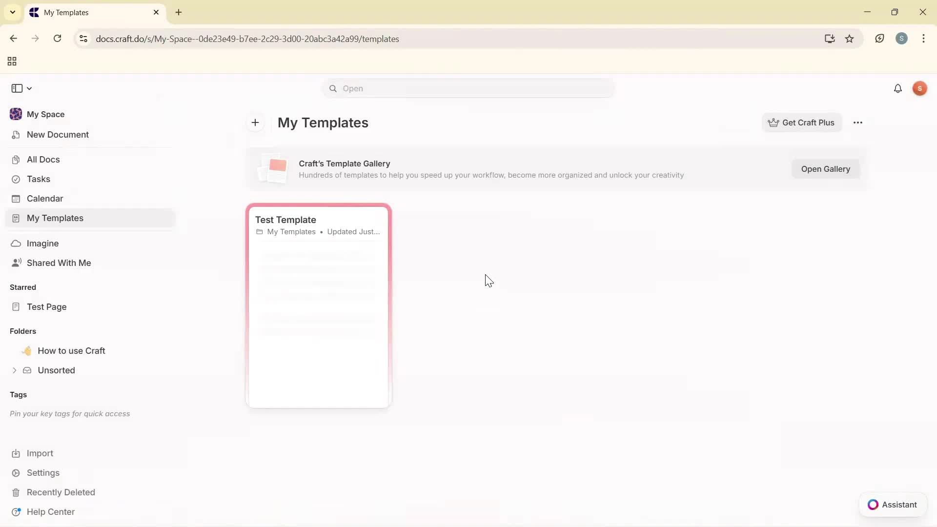 Creating a template screenshot