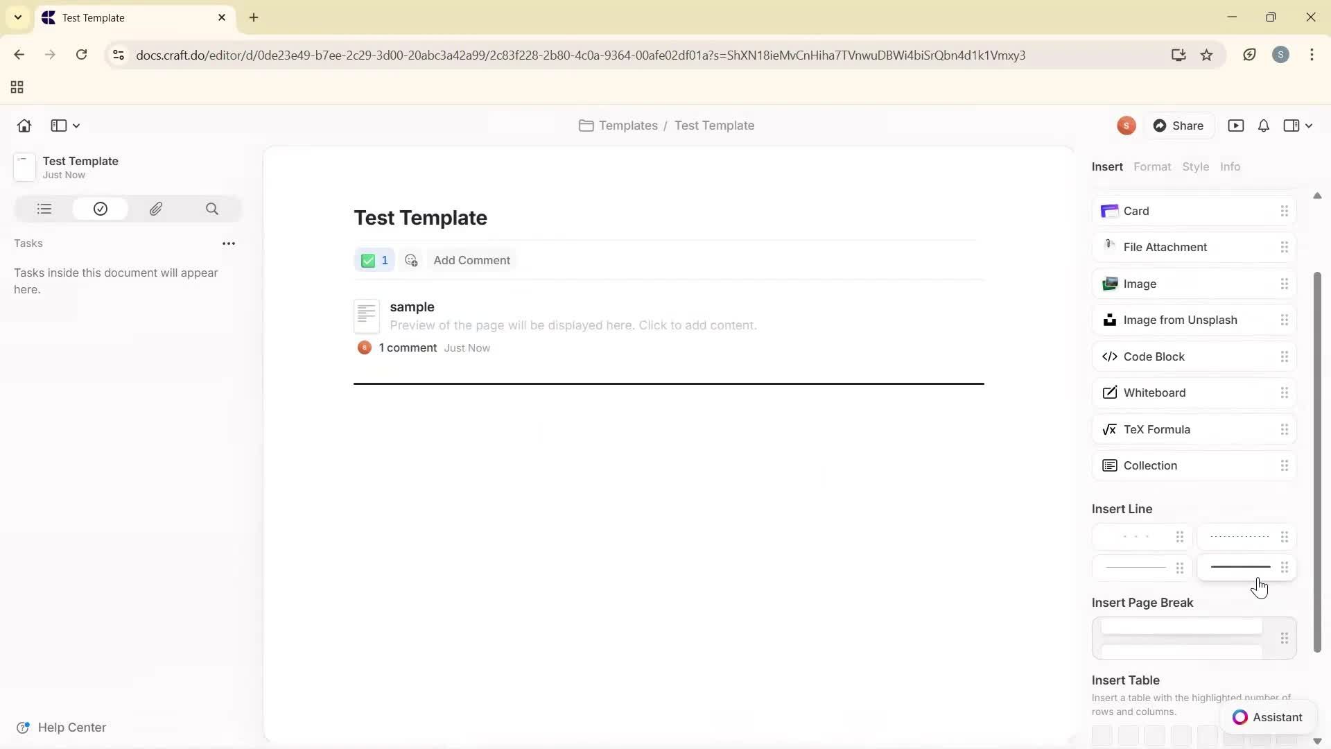 Creating a template screenshot