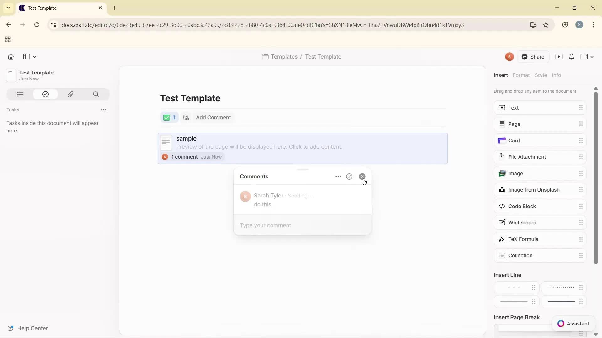 Creating a template screenshot